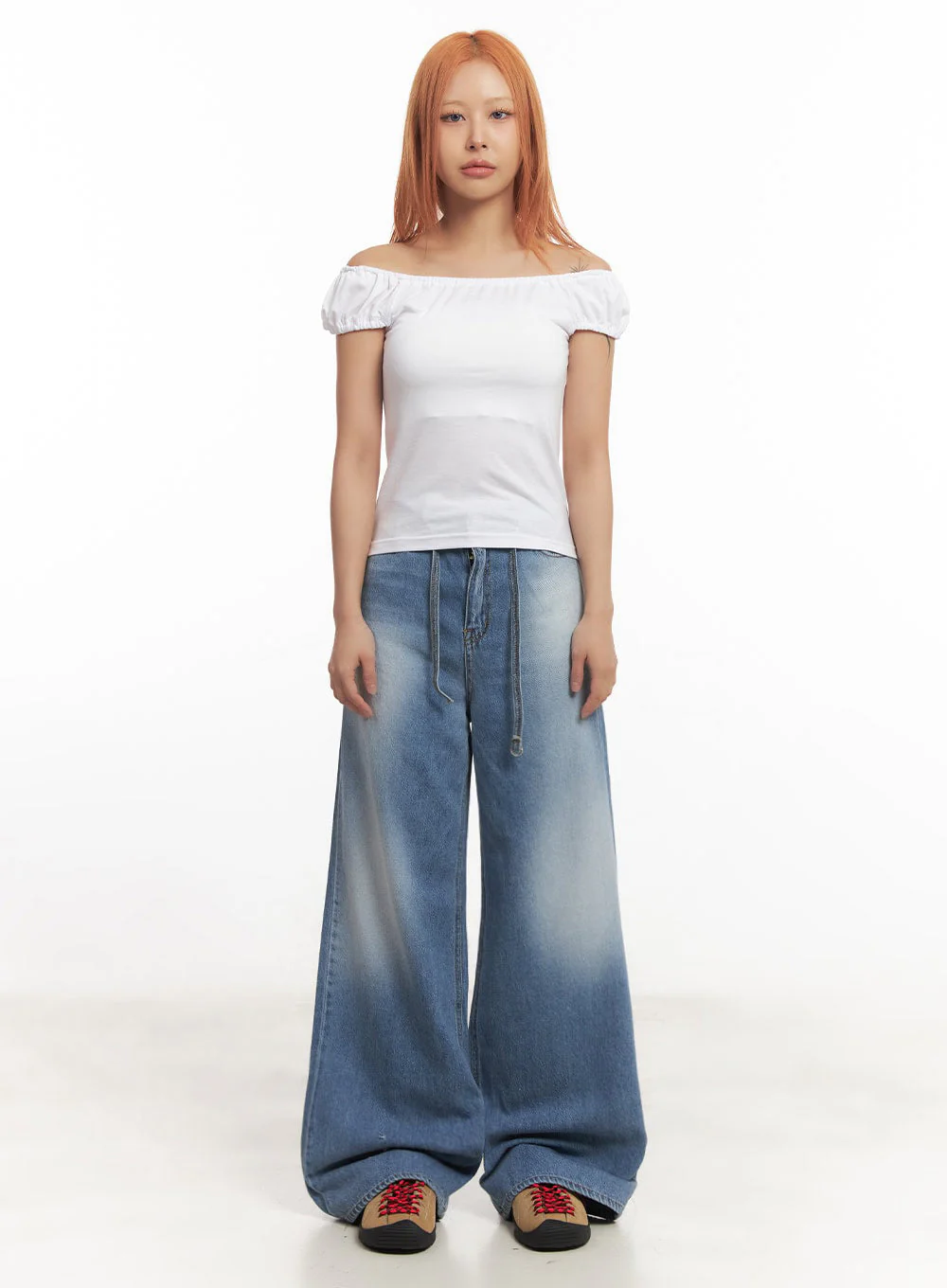 Puff Sleeve Off-Shoulder Top IA515 - Image 5