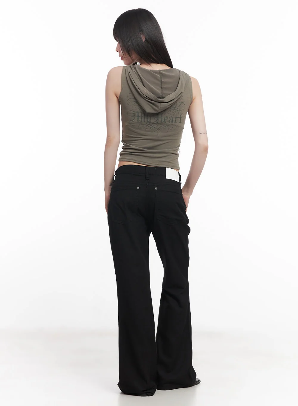 Quarter-Zip Sleeveless Hoodie CU505 - Image 5
