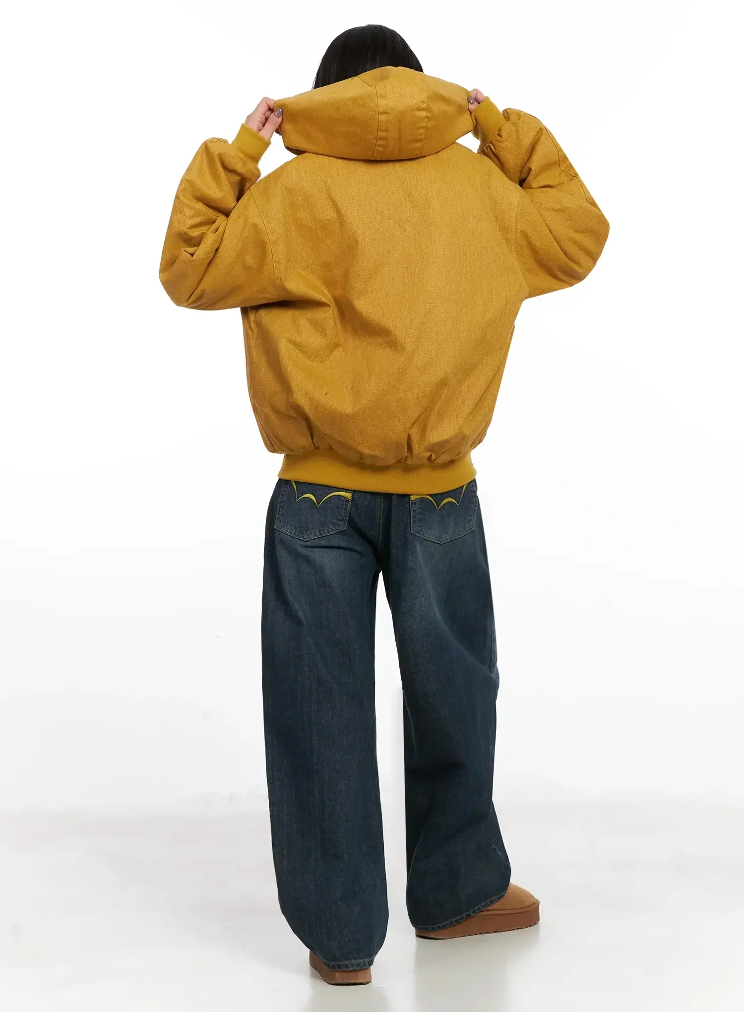 Quilted Lined Hooded Zip-Up Jacket IN528 - Image 10