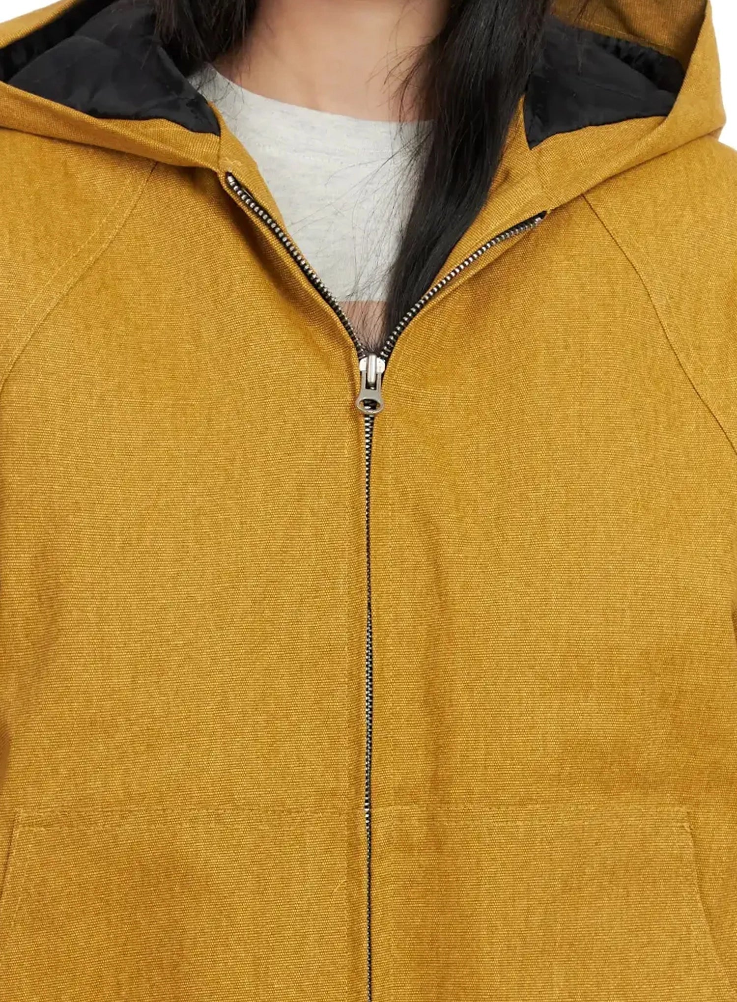 Quilted Lined Hooded Zip-Up Jacket IN528 - Image 4
