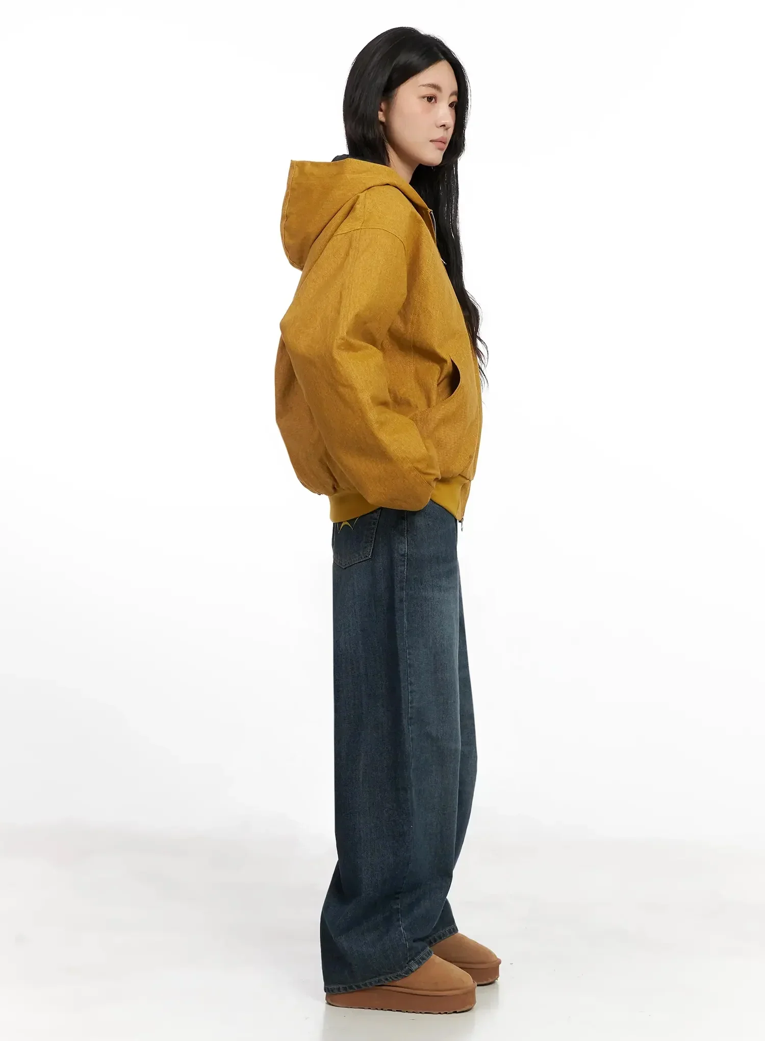 Quilted Lined Hooded Zip-Up Jacket IN528 - Image 9