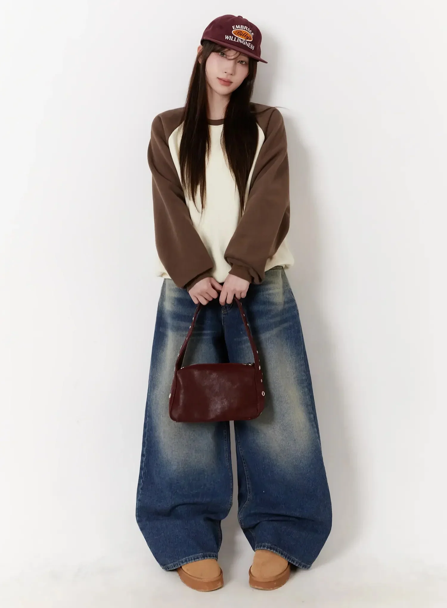 Raglan Sleeve Fleece Sweatshirt IJ516 - Image 10