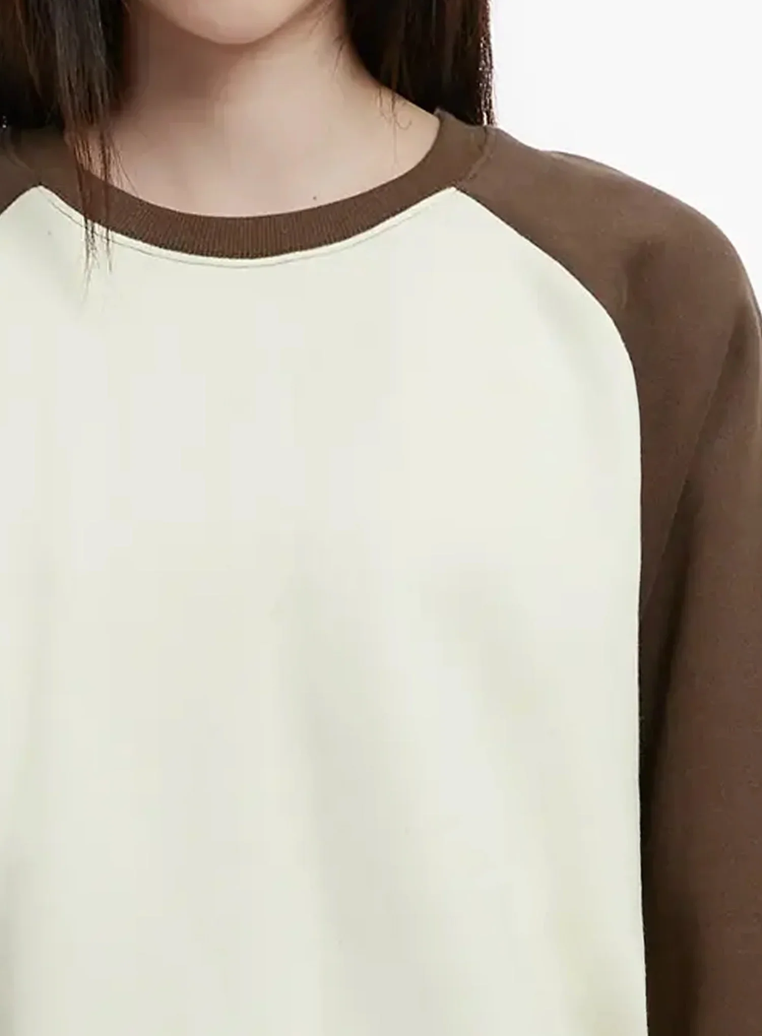 Raglan Sleeve Fleece Sweatshirt IJ516 - Image 4
