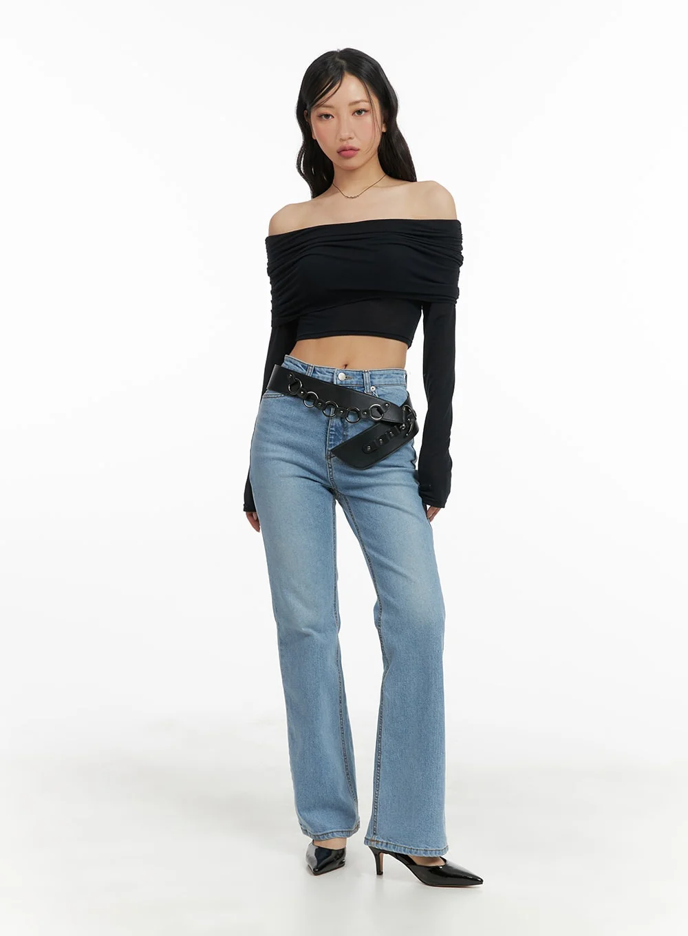Recycled Slim Bootcut Jeans CM420 - Image 3