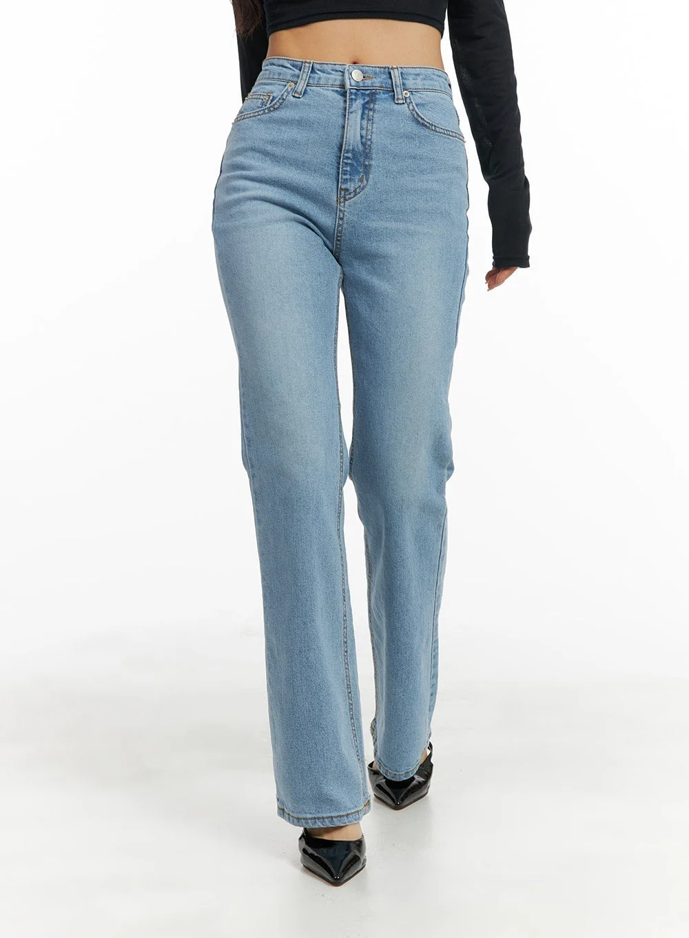 Recycled Slim Bootcut Jeans CM420 - Image 4