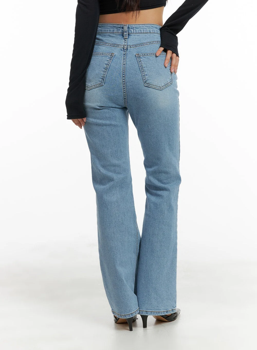 Recycled Slim Bootcut Jeans CM420 - Image 5