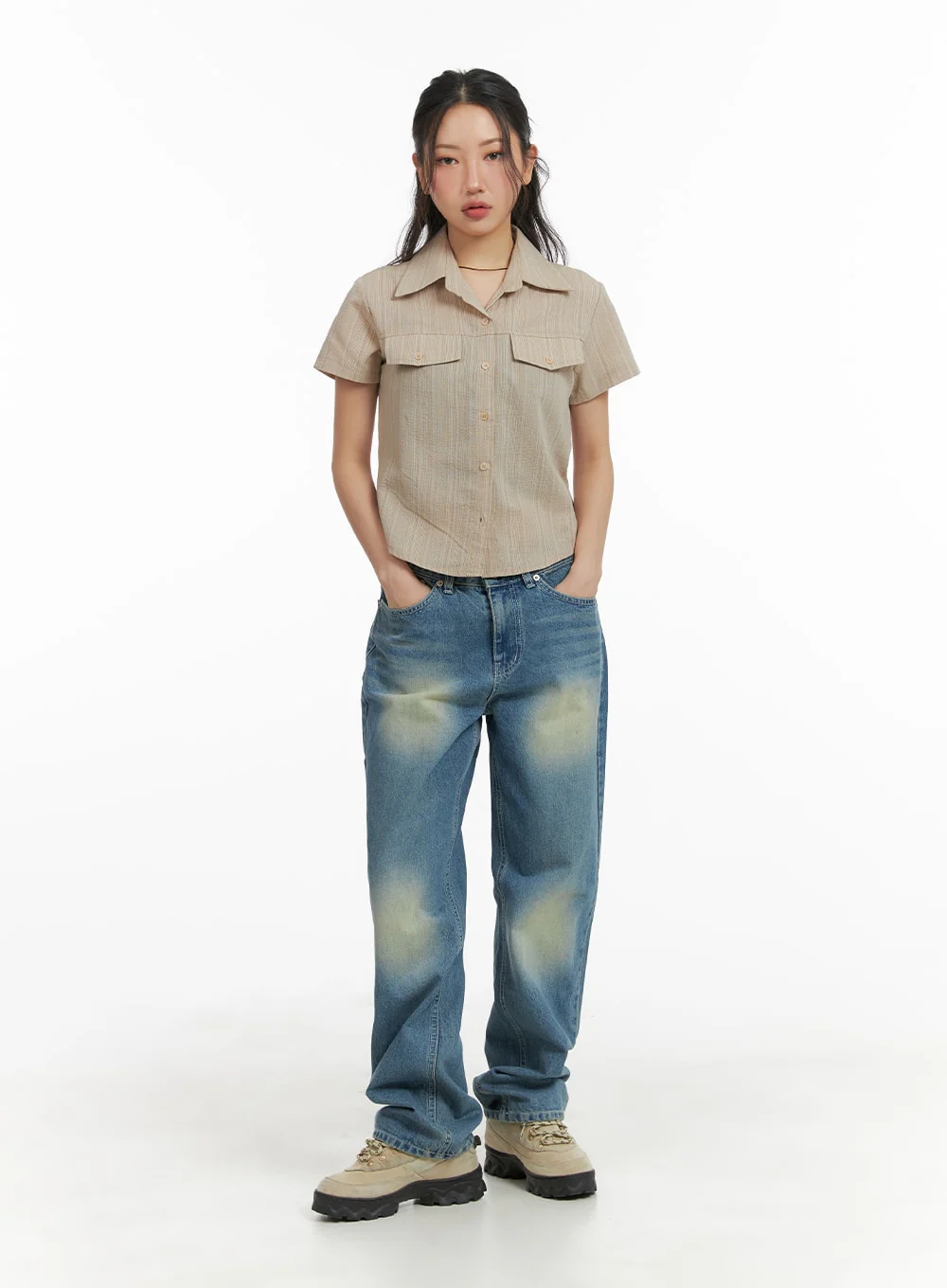 Recycled Washed Jeans (Unisex) CM425 - Image 2