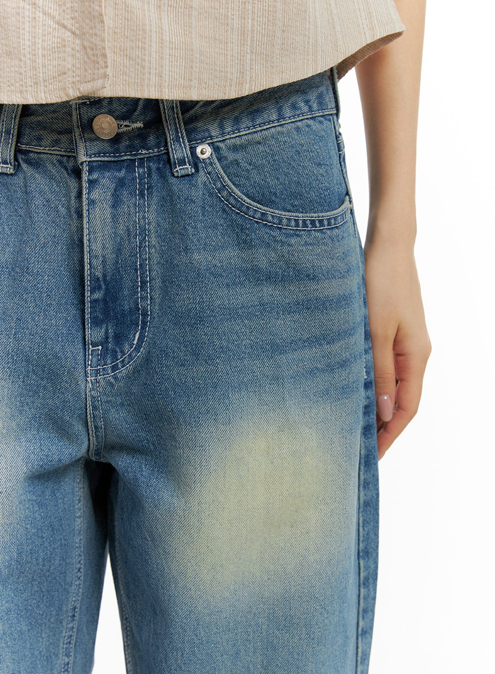 Recycled Washed Jeans (Unisex) CM425 - Image 3