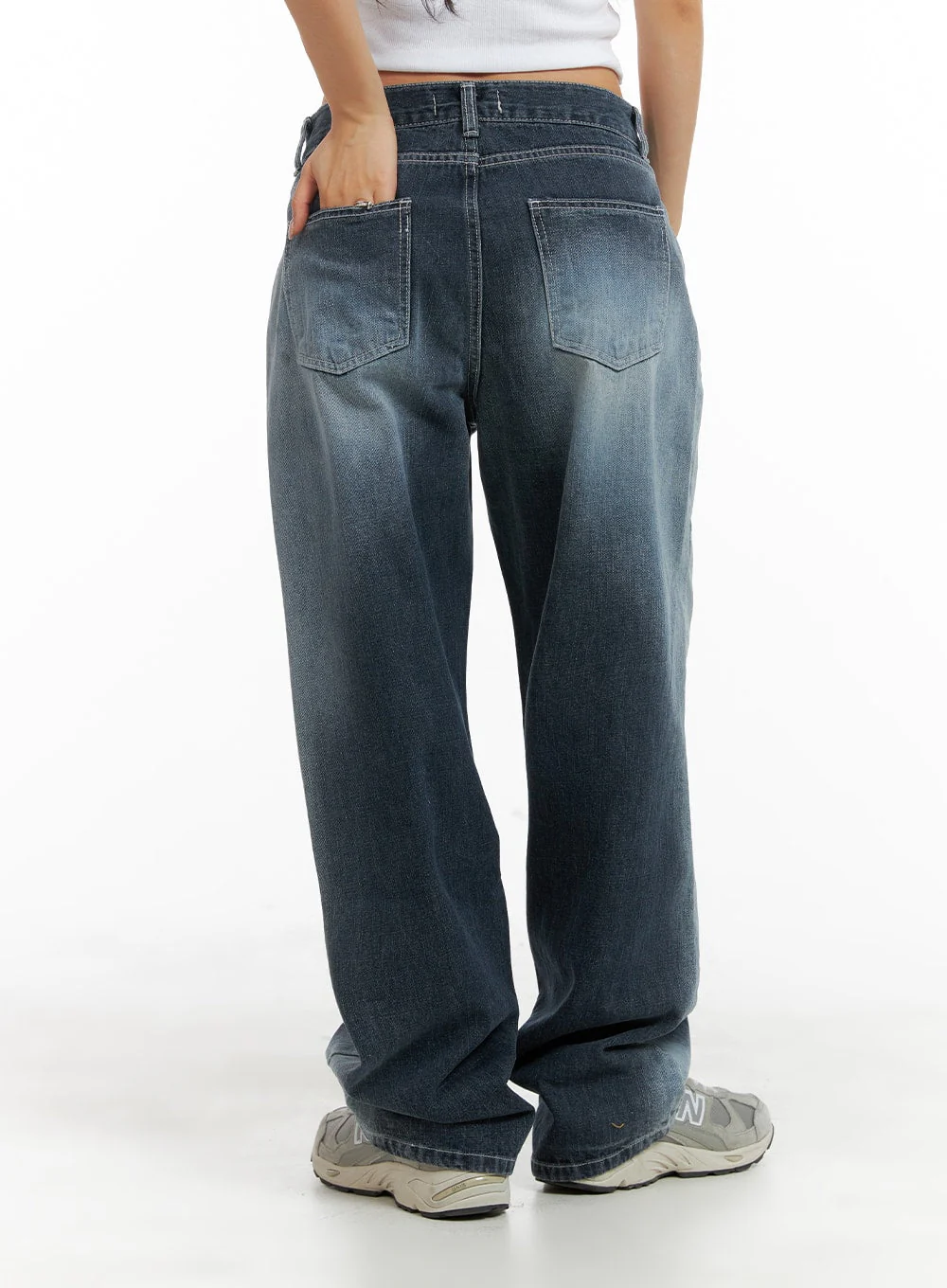 Recycled Wide Baggy Jeans (Unisex) CM425 - Image 6