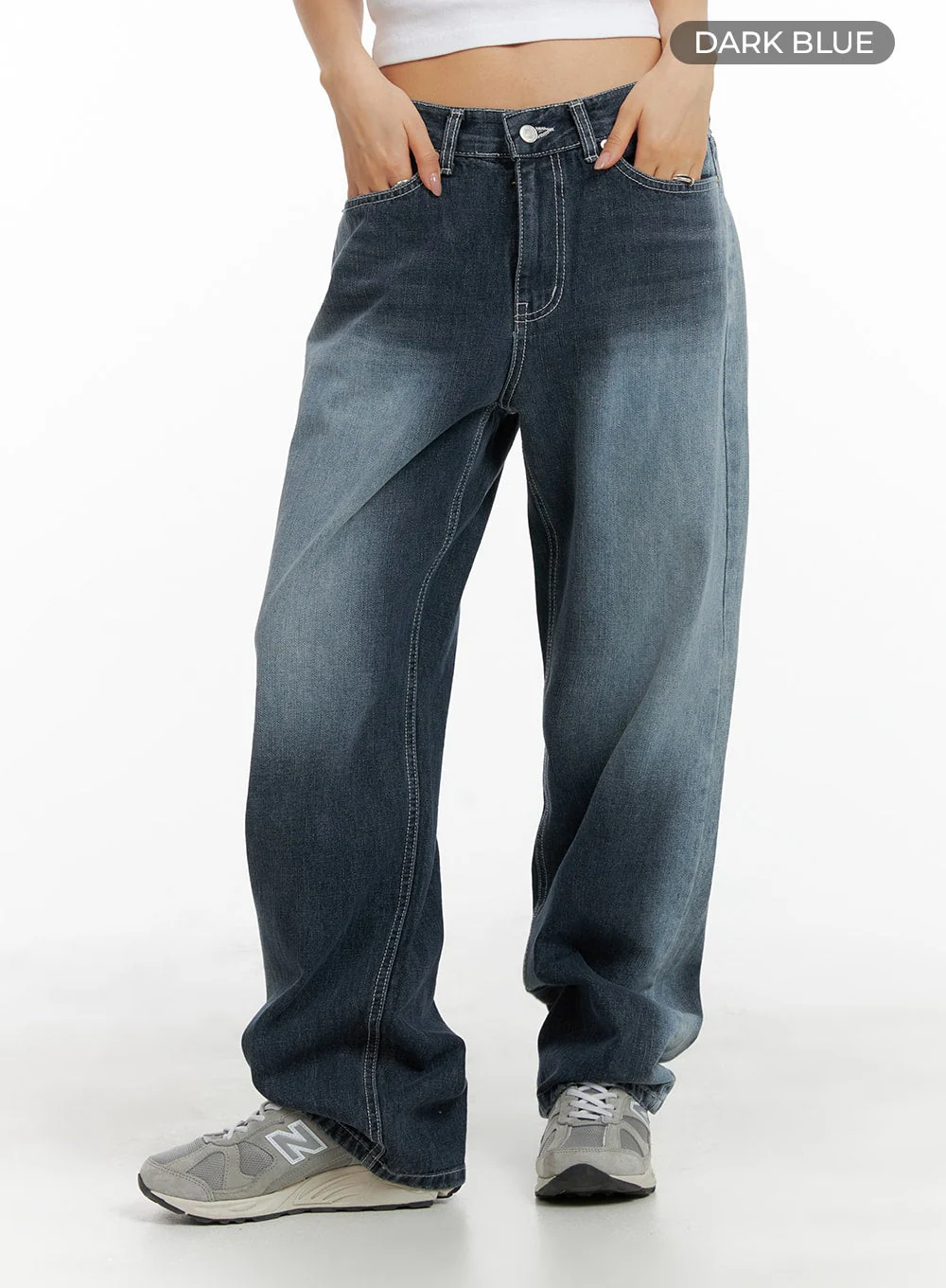 Recycled Wide Baggy Jeans (Unisex) CM425 - Image 7