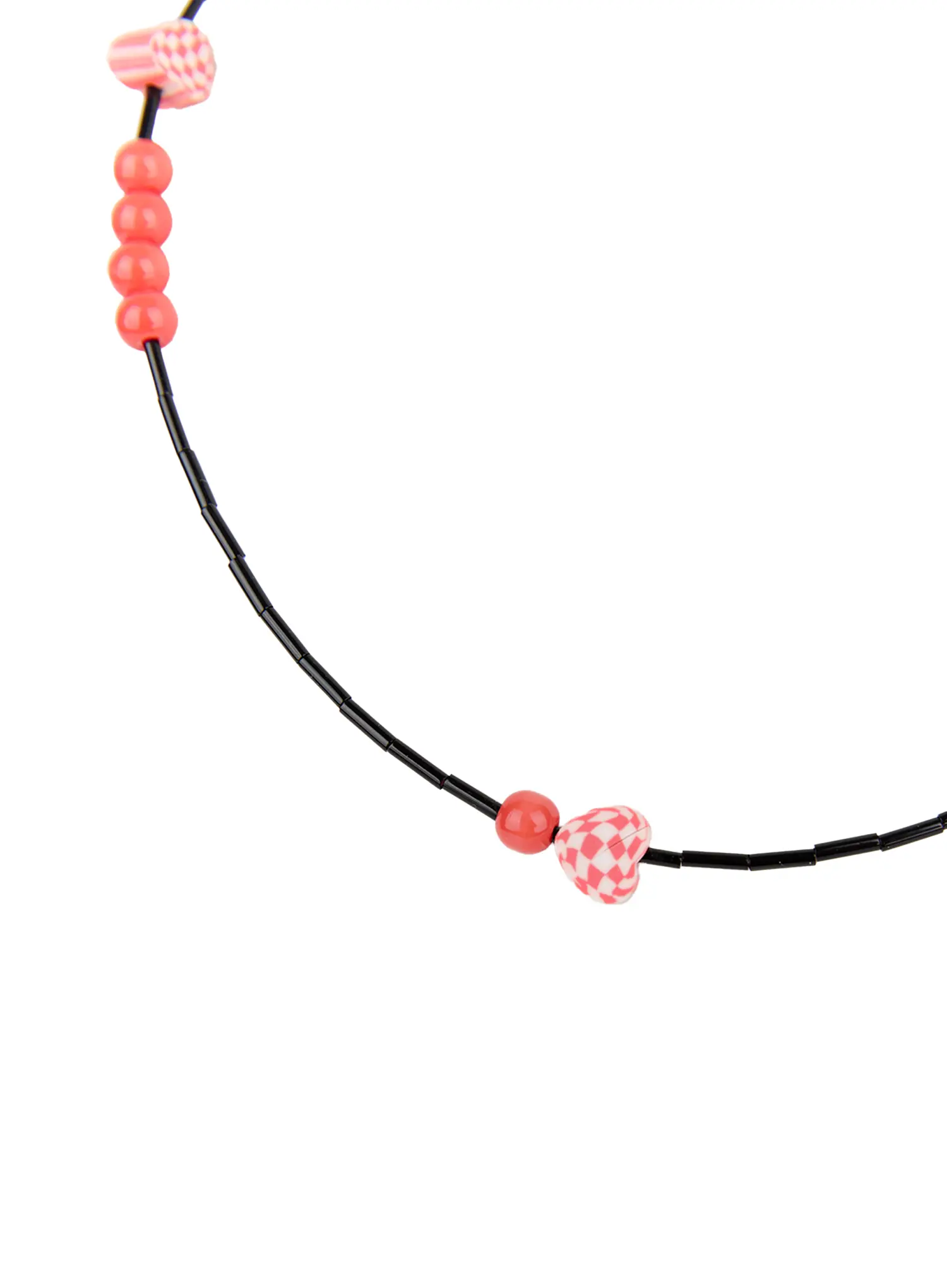 Red Bead Accent Necklace CC0608 - Image 5