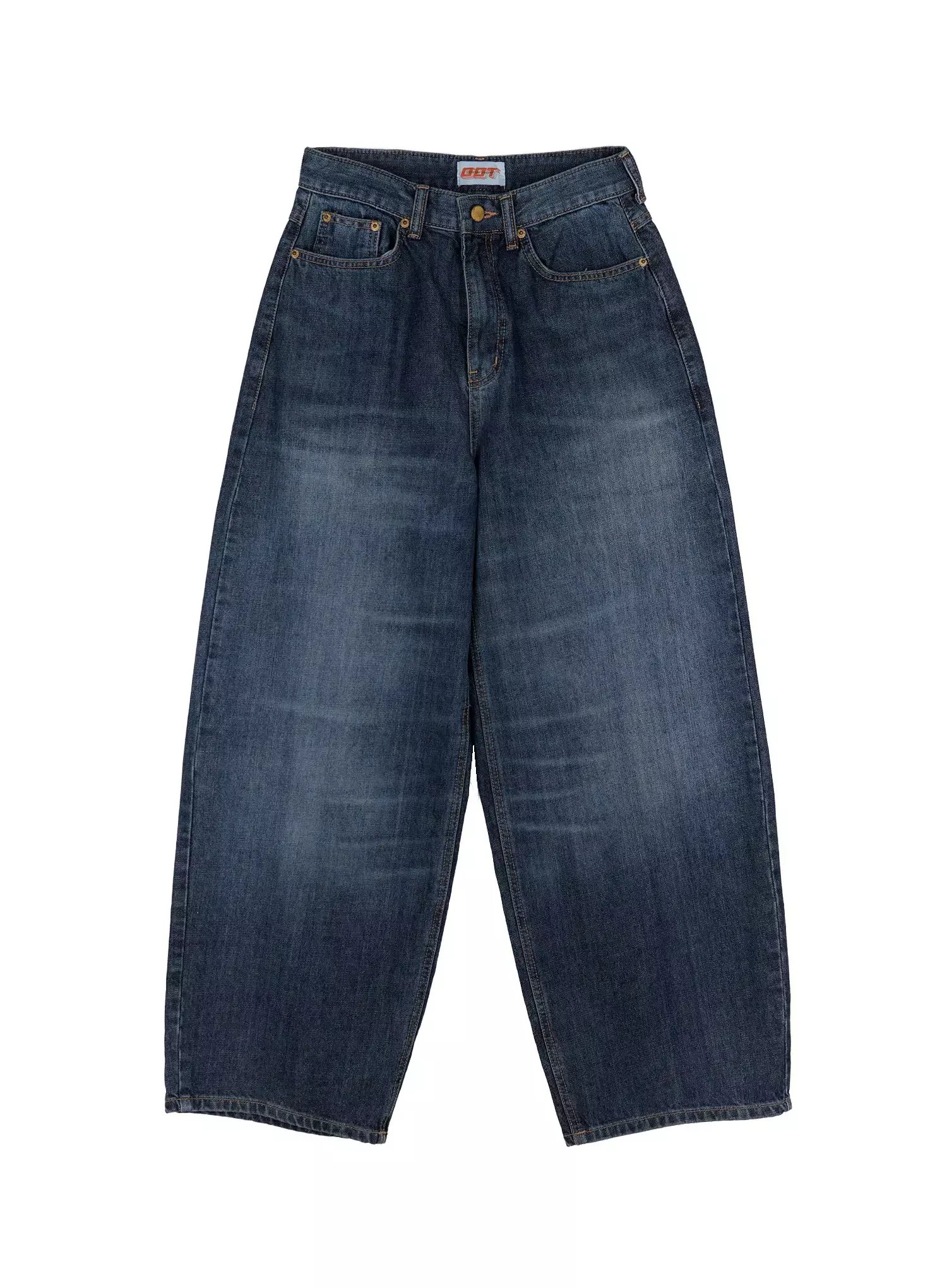 Regina Contrast Stitch Baggy Jeans IN528 - Image 15