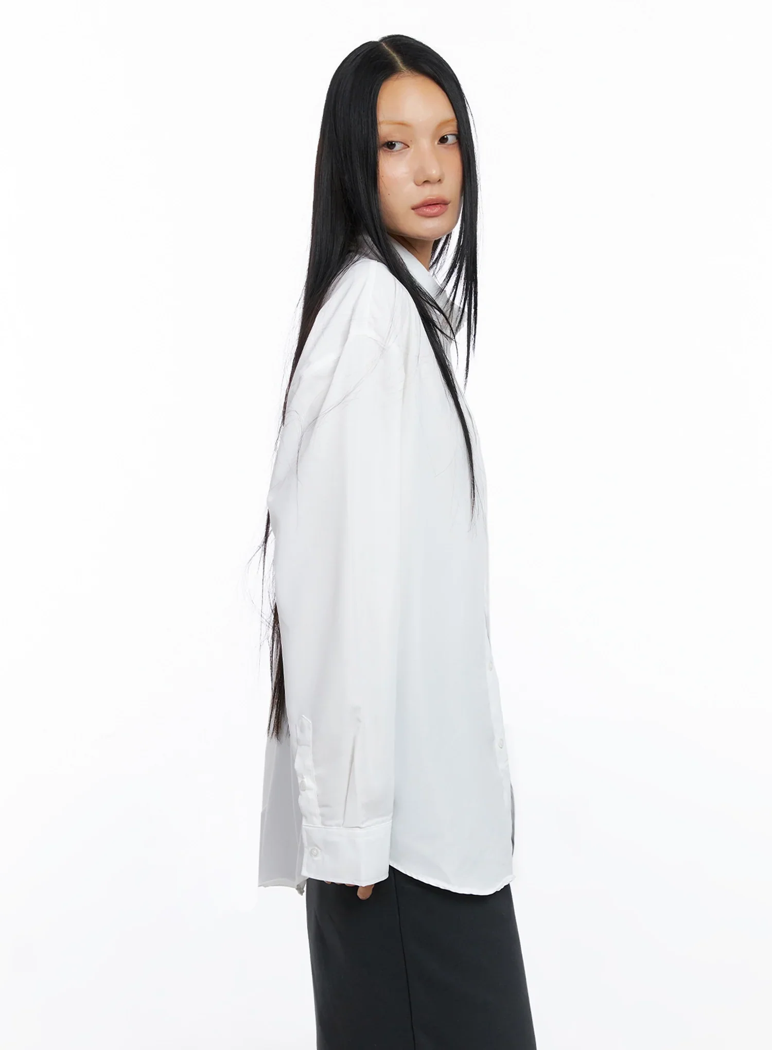 Relaxed-Fit Button Down Shirt IO517 - Image 5