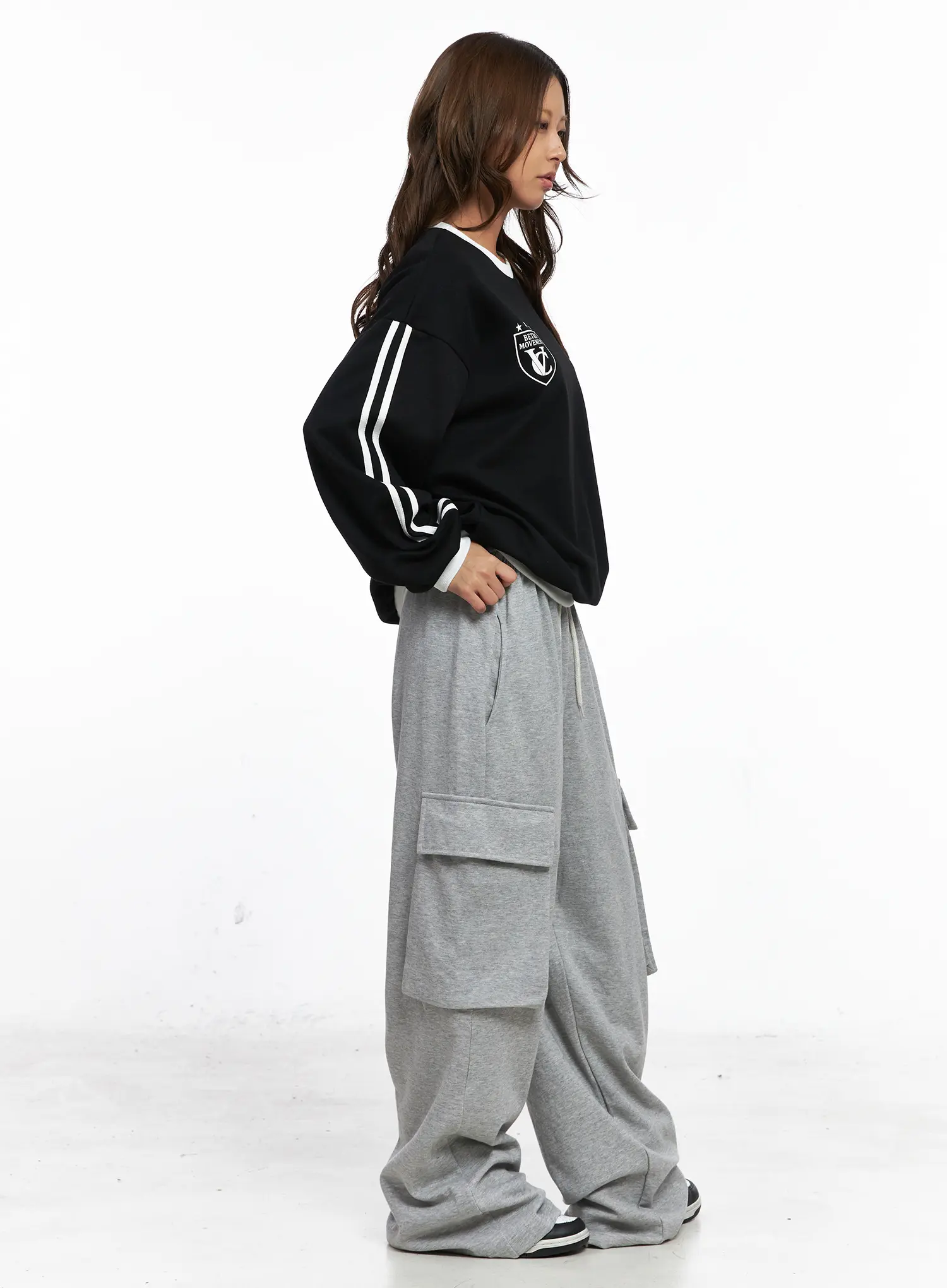 Relaxed Fit Cargo Sweatpants CO513 - Image 5