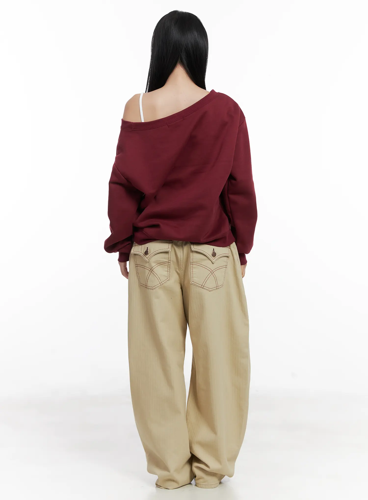 Relaxed Fit Cotton Pants CN528 - Image 4