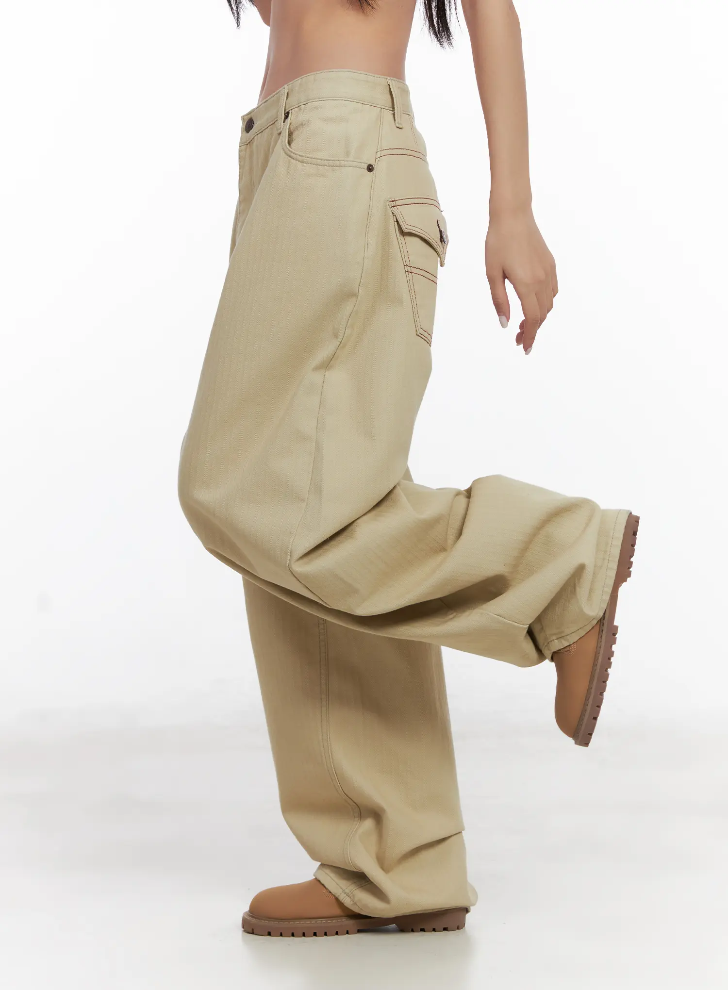 Relaxed Fit Cotton Pants CN528 - Image 5