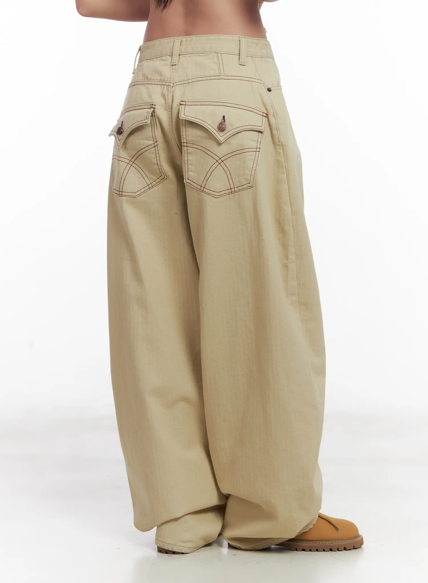 Relaxed Fit Cotton Pants CN528 - Image 6