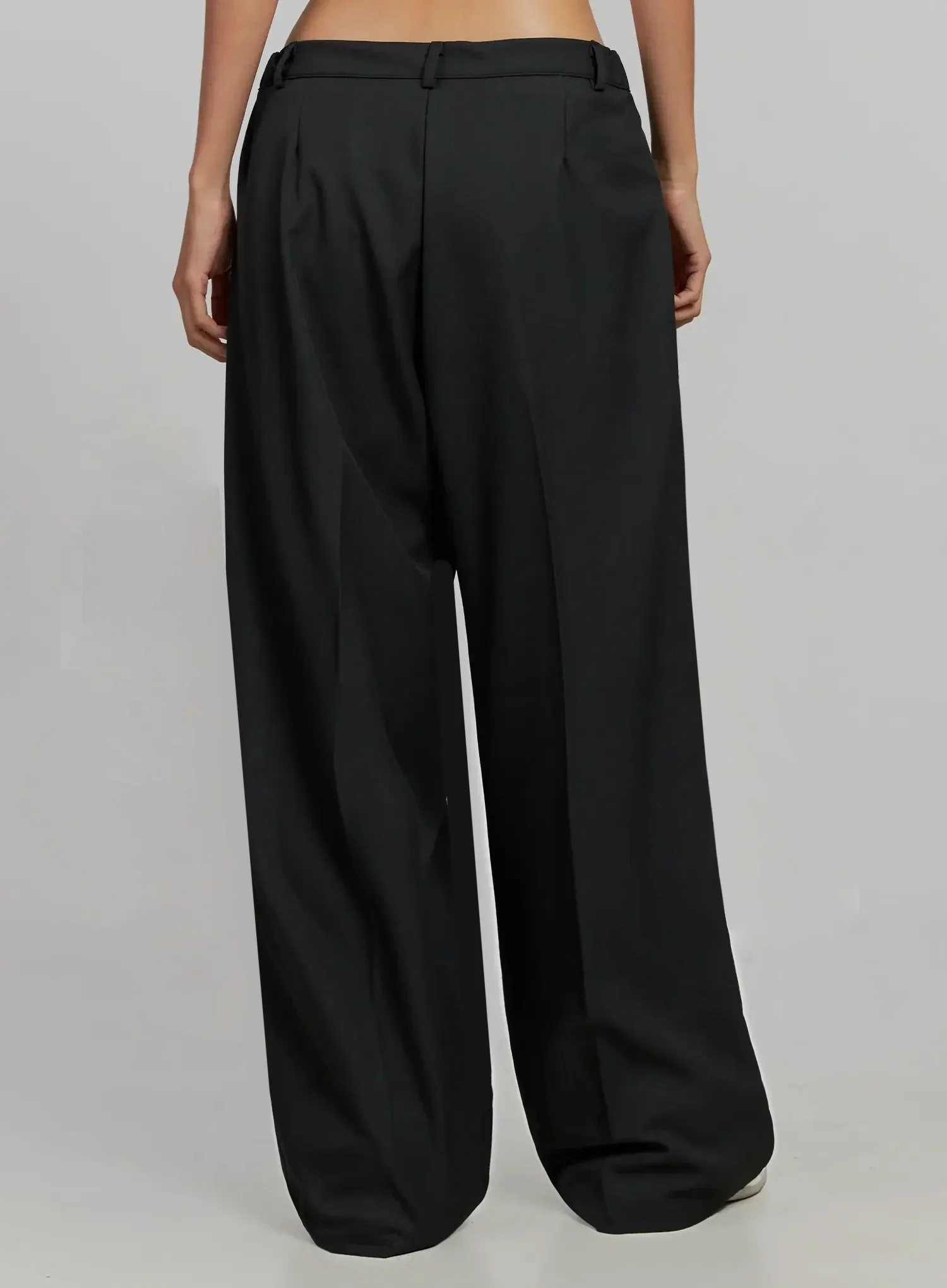 Relaxed Fit Wide-Leg Trousers IJ502 - Image 14