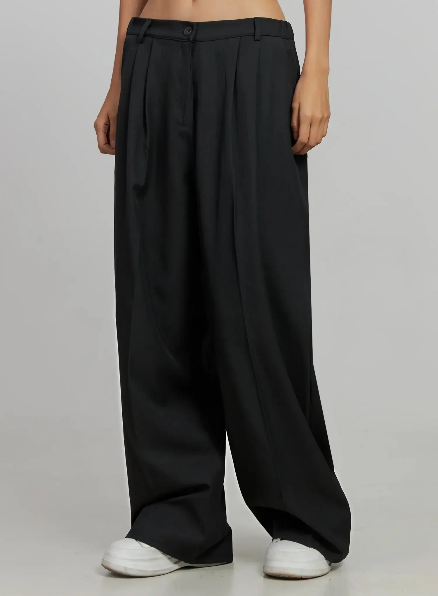 Relaxed Fit Wide-Leg Trousers IJ502 - Image 6