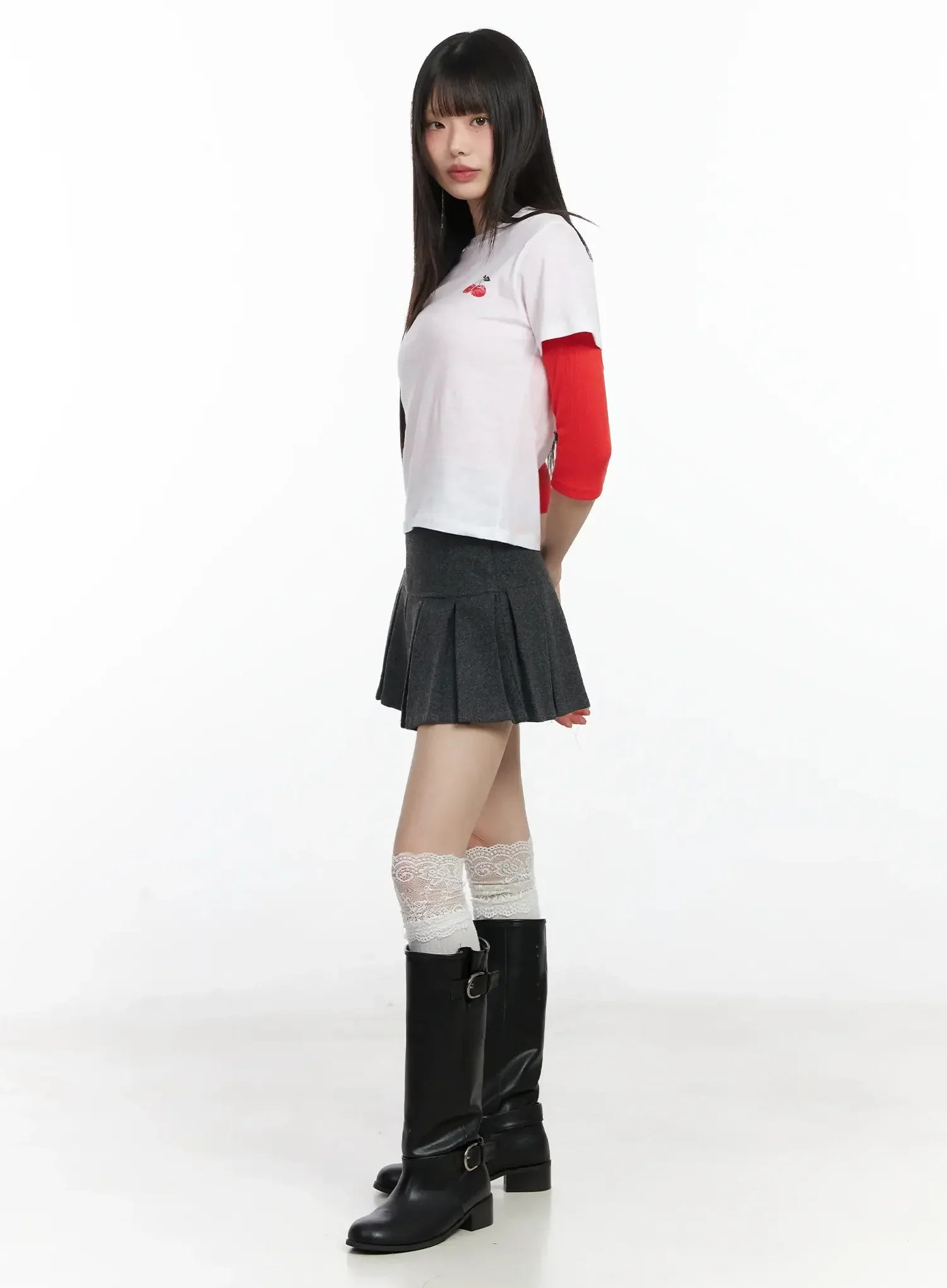 Retro Cherry Semi-Crop Tee F516 - Image 9