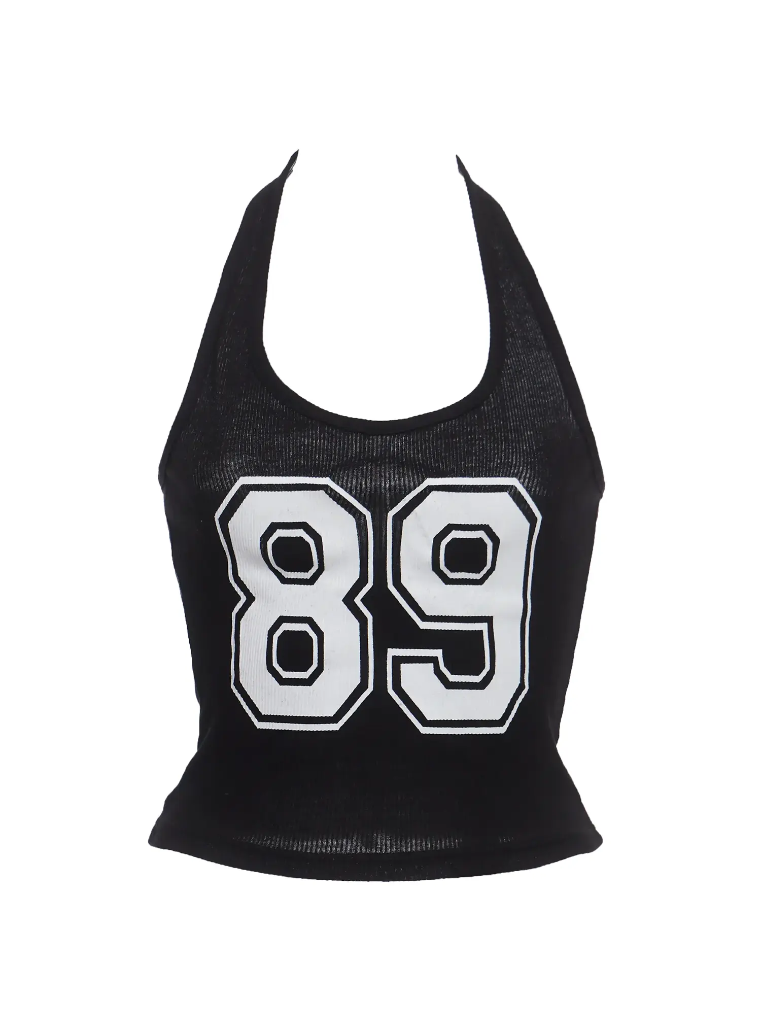 Retro Varsity Number Halter Top IC503 - Image 4