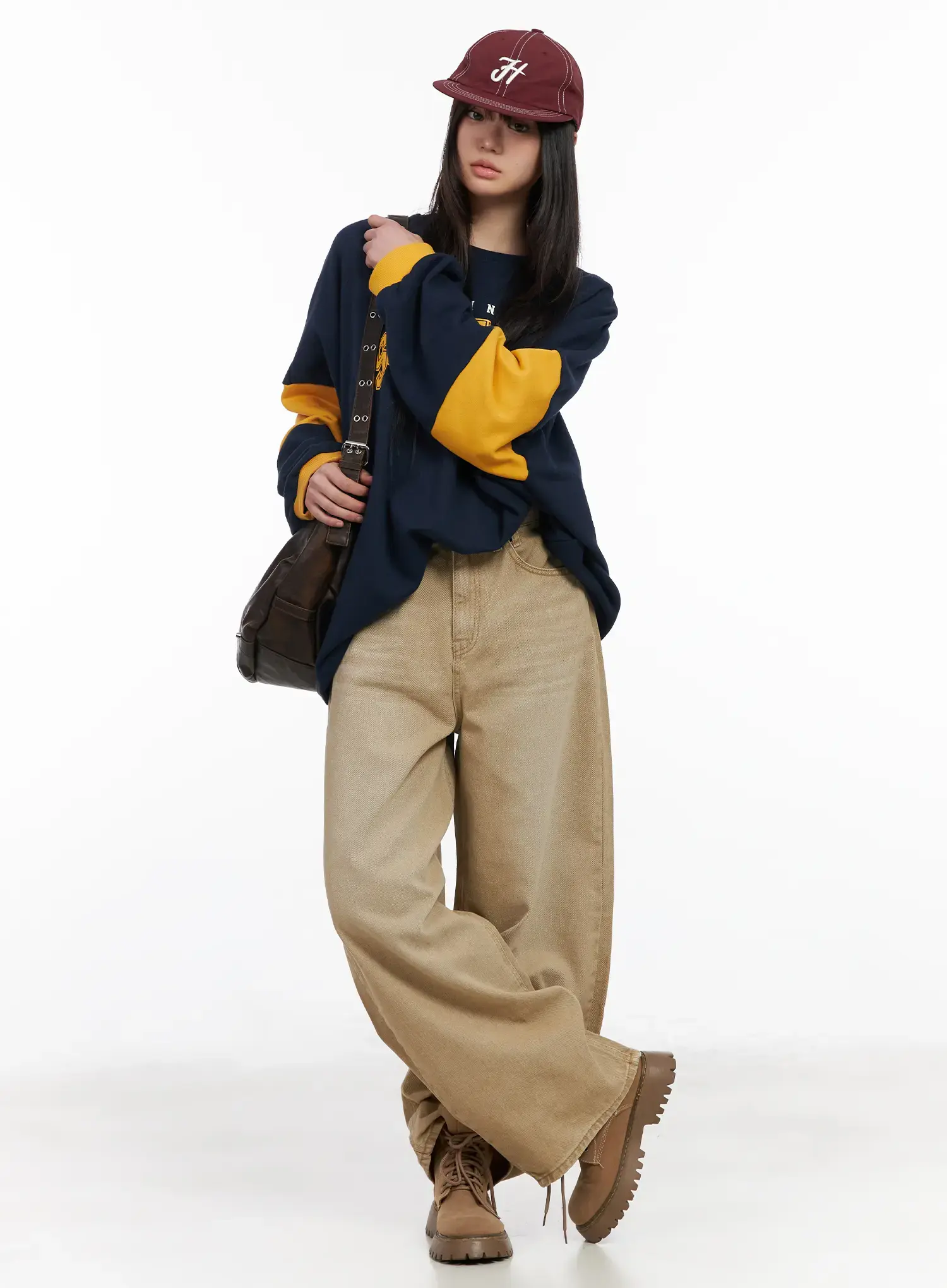 Retro Varsity Oversized Sweatshirt CM513 - Image 7
