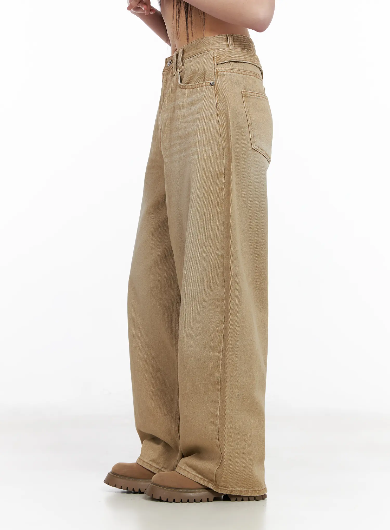 Retro Washed Wide-Leg Pants CM513 - Image 4