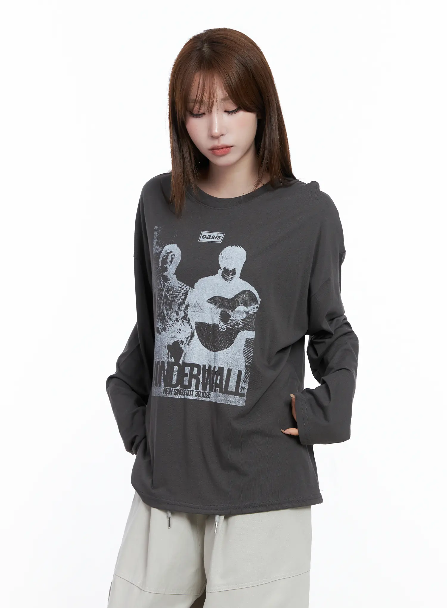 Retro Wonder Print Loose Fit Tee CG529 - Image 8
