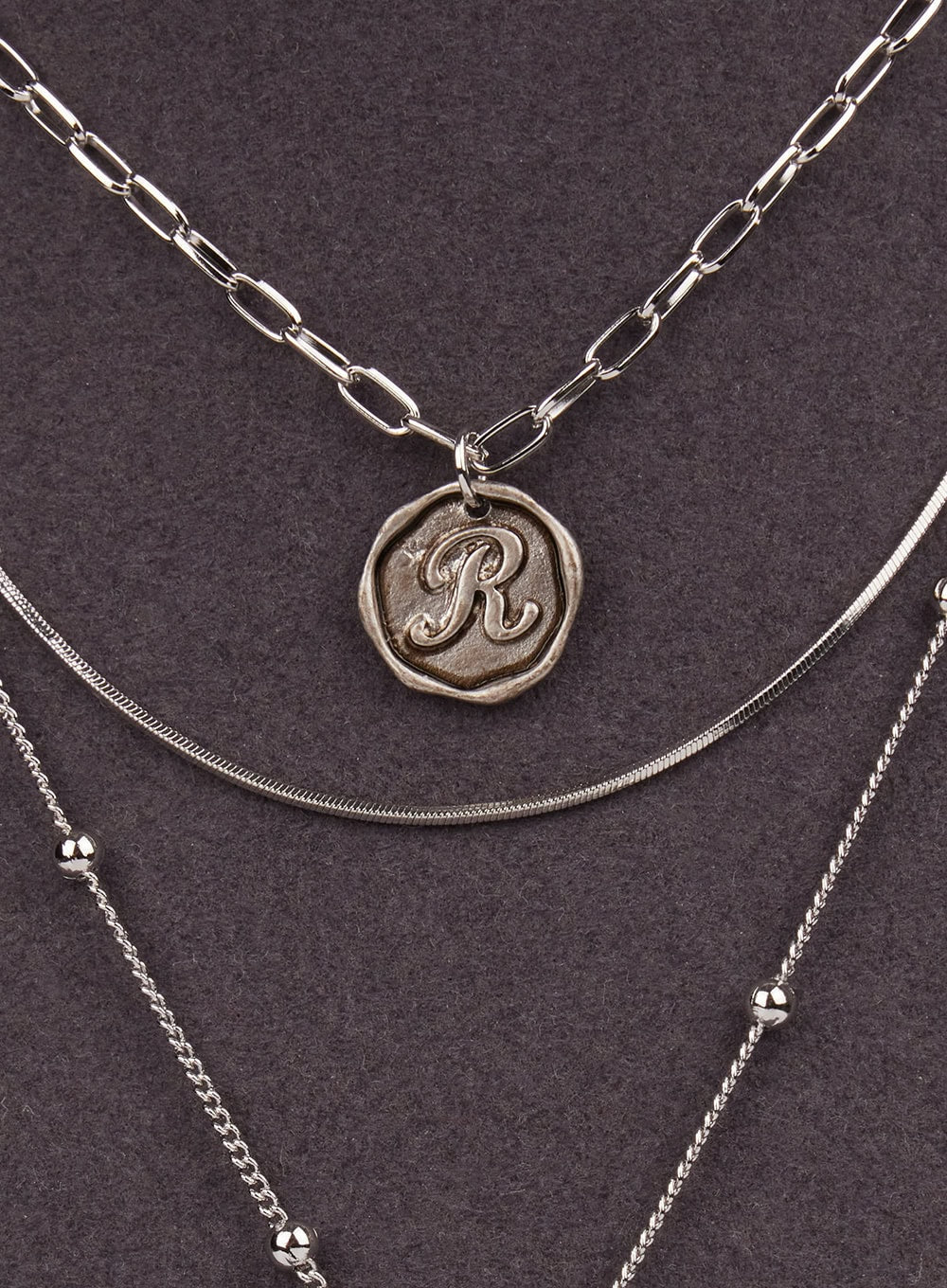 Reverie RCross Triple Layer Necklace IM528 - Image 5