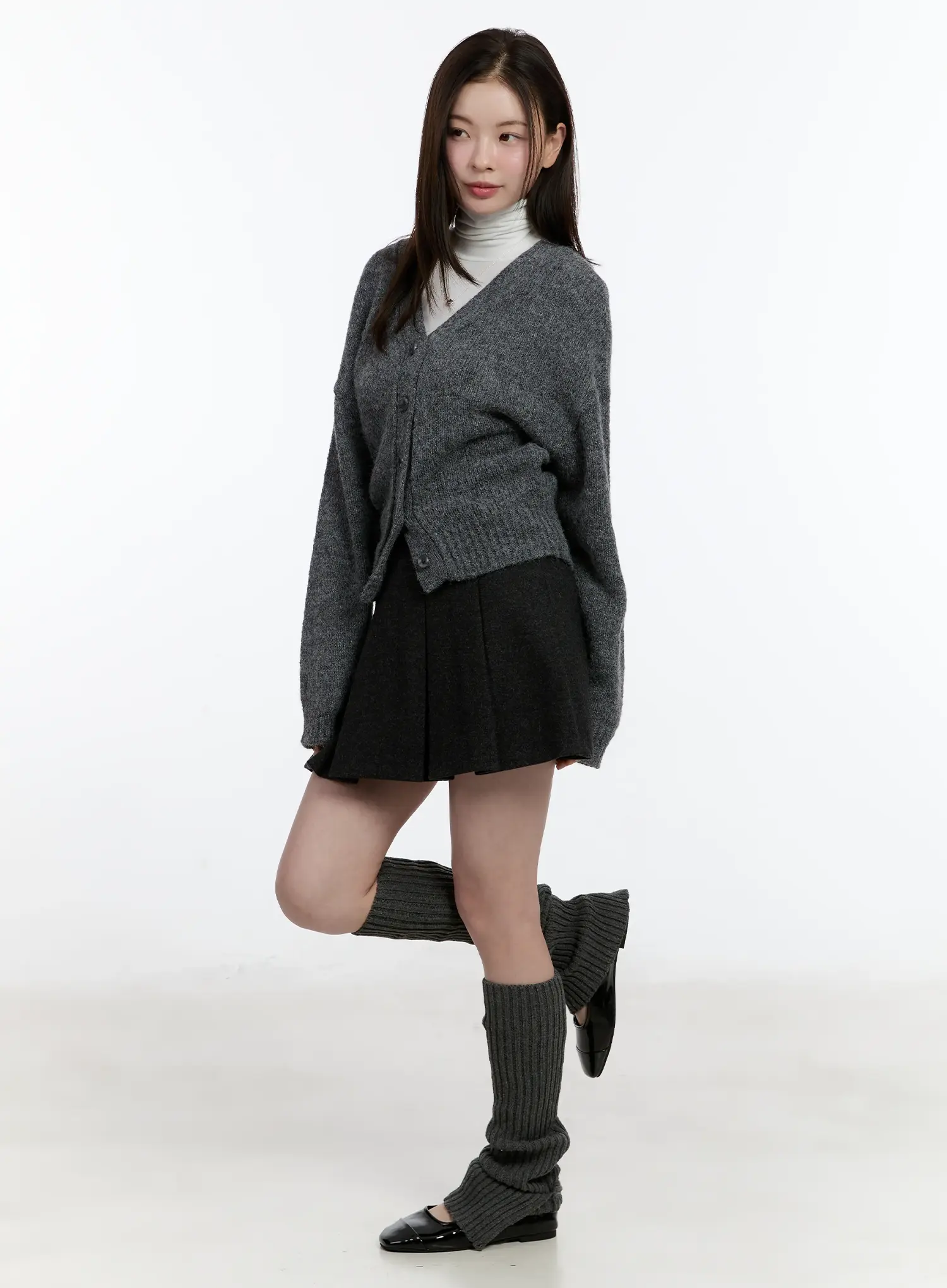 Reversible Classic V-Neck Cardigan ID511 - Image 6