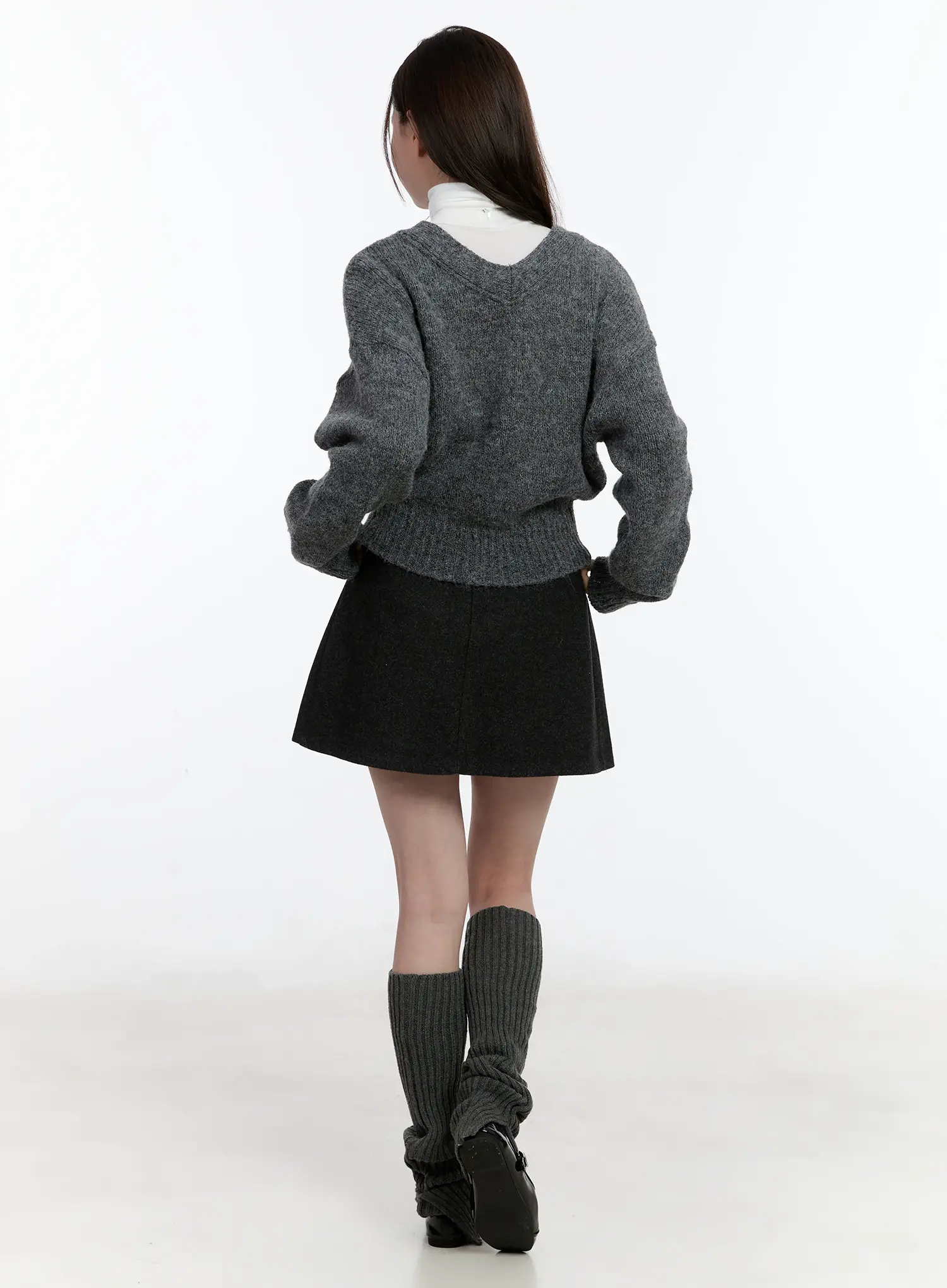 Reversible Classic V-Neck Cardigan ID511 - Image 7