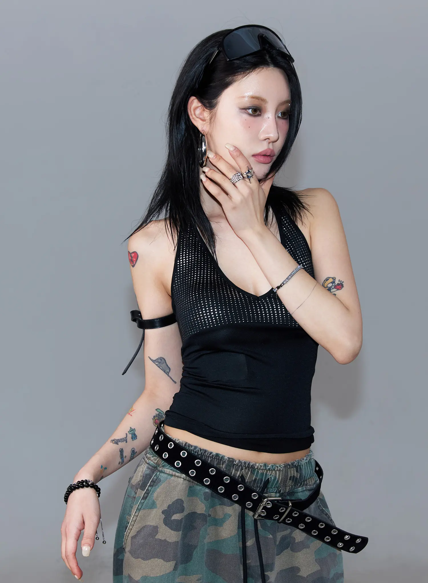 Rhinestone Halter Tank CF527 - Image 11