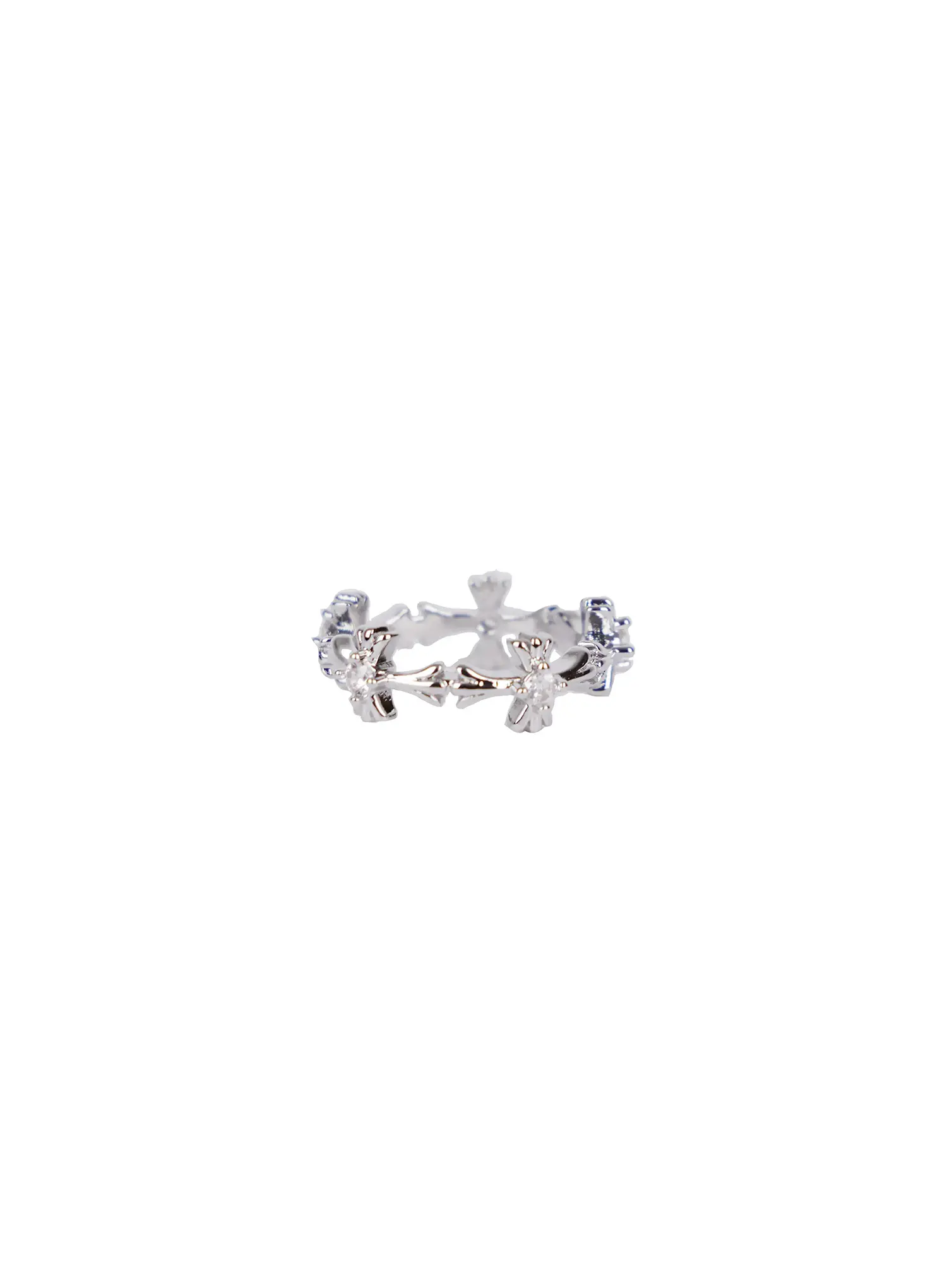 Rhinestone Pendant Band Ring IN510 - Image 4