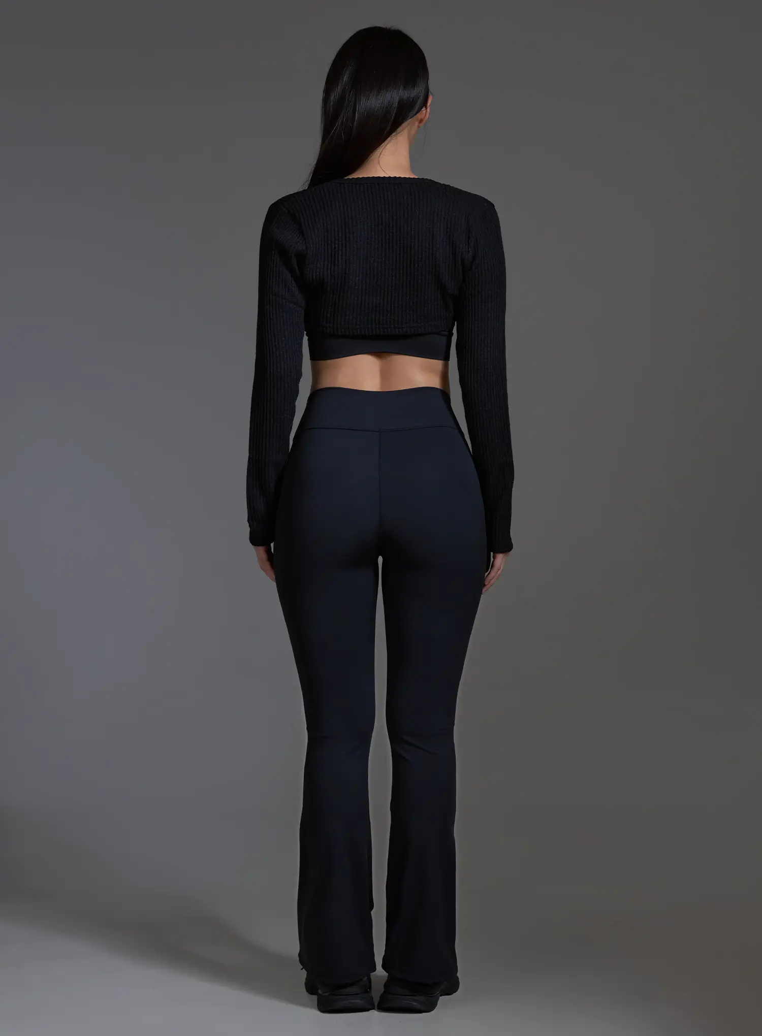 Ribbed Bolero Top (Black) IO517 - Image 6