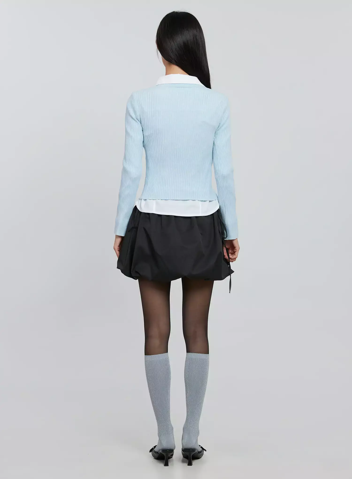 Ribbed Henley Knit Tee IO530 - Image 8