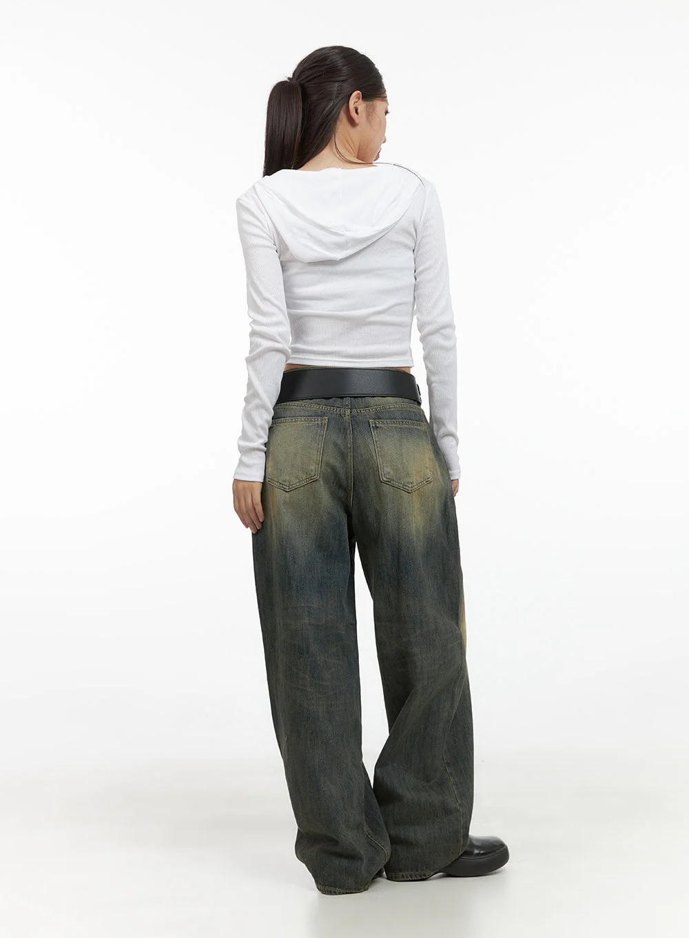 Ribbed Hoodie Long Sleeve Top CS405 - Image 7