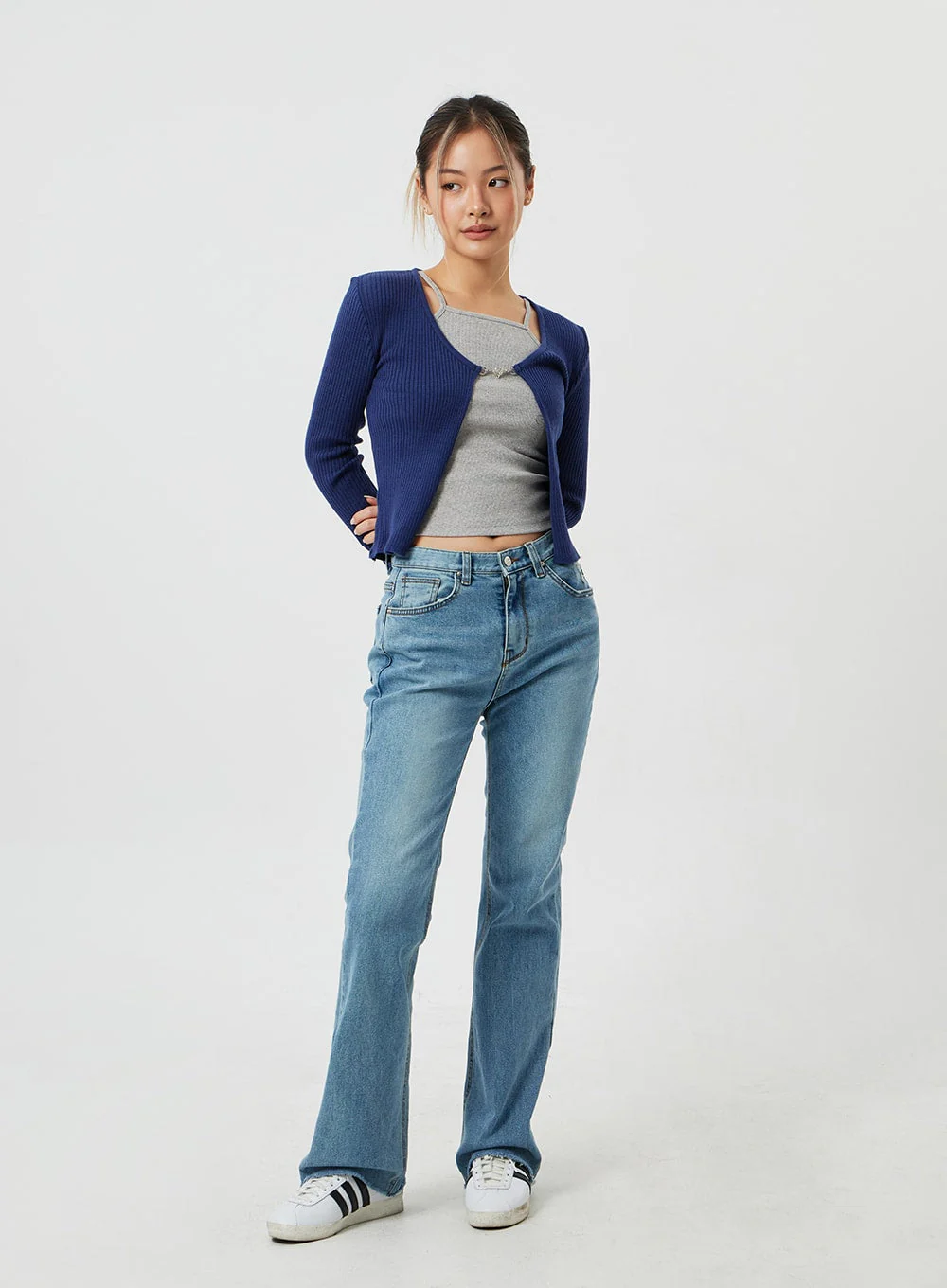 Ribbed Knit Cardigan CM303 - Image 16