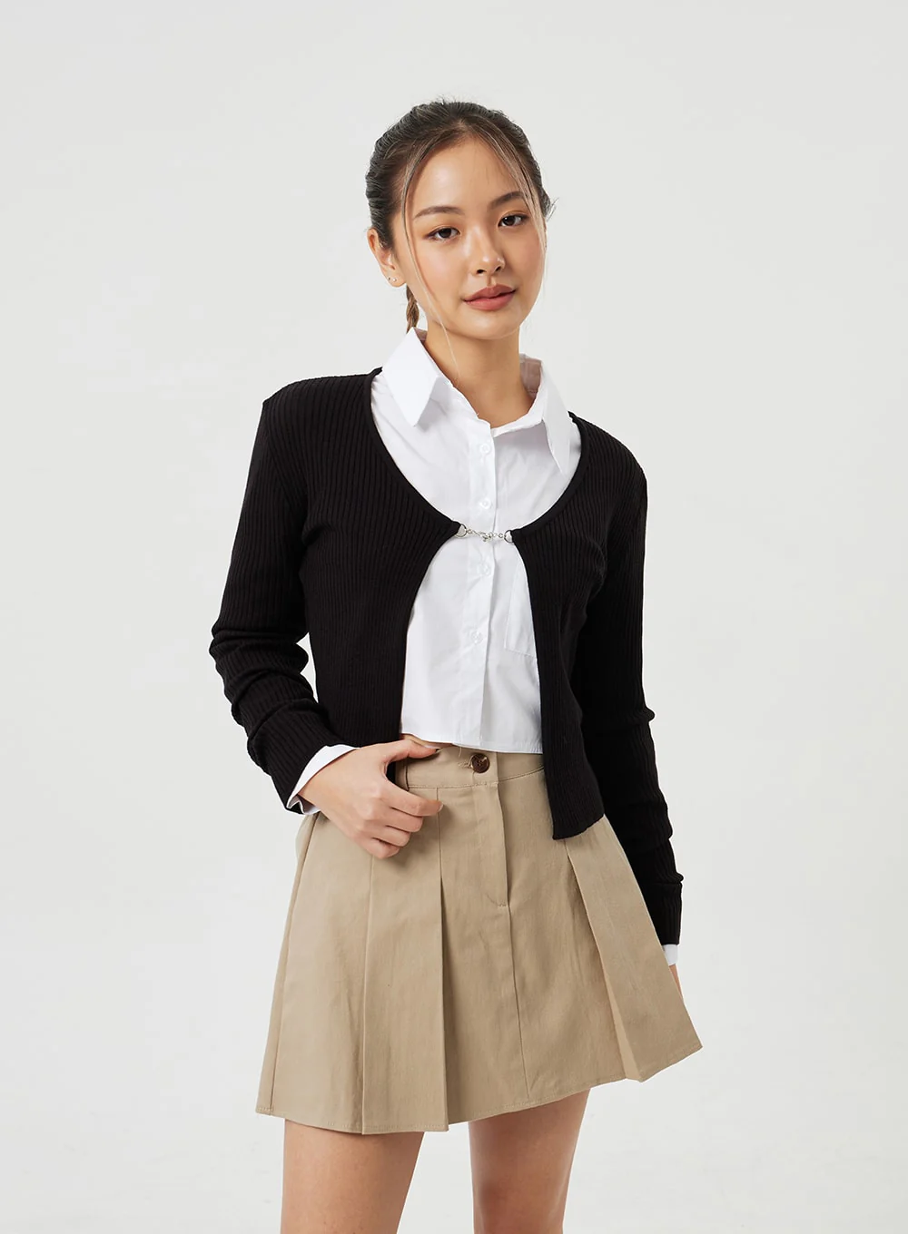 Ribbed Knit Cardigan CM303 - Image 5