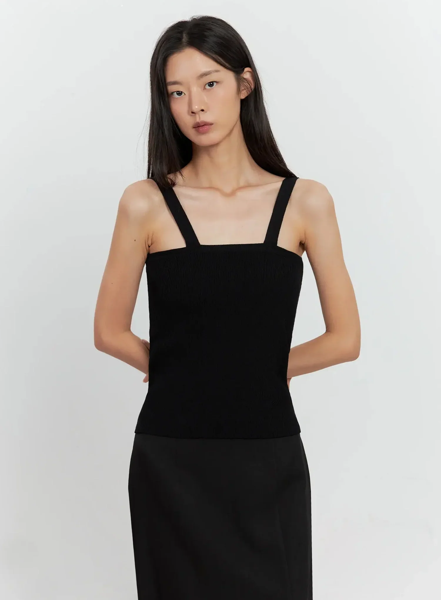 Ribbed Knit Tank Top IL528 - Image 2