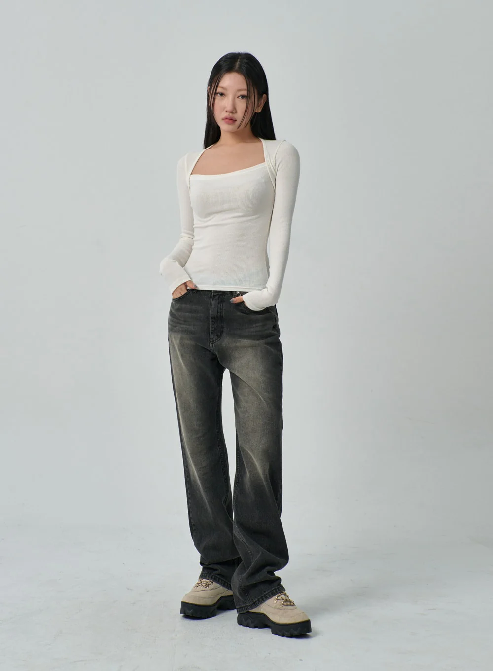 Ribbed Knit Top IF314 - Image 6