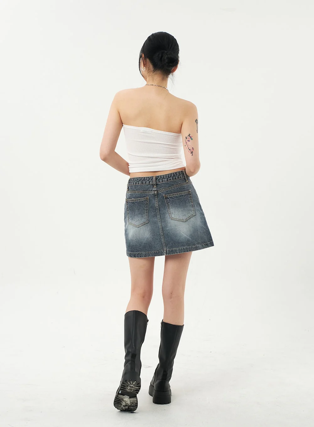Ribbed Knit Tube Top CA327 - Image 11