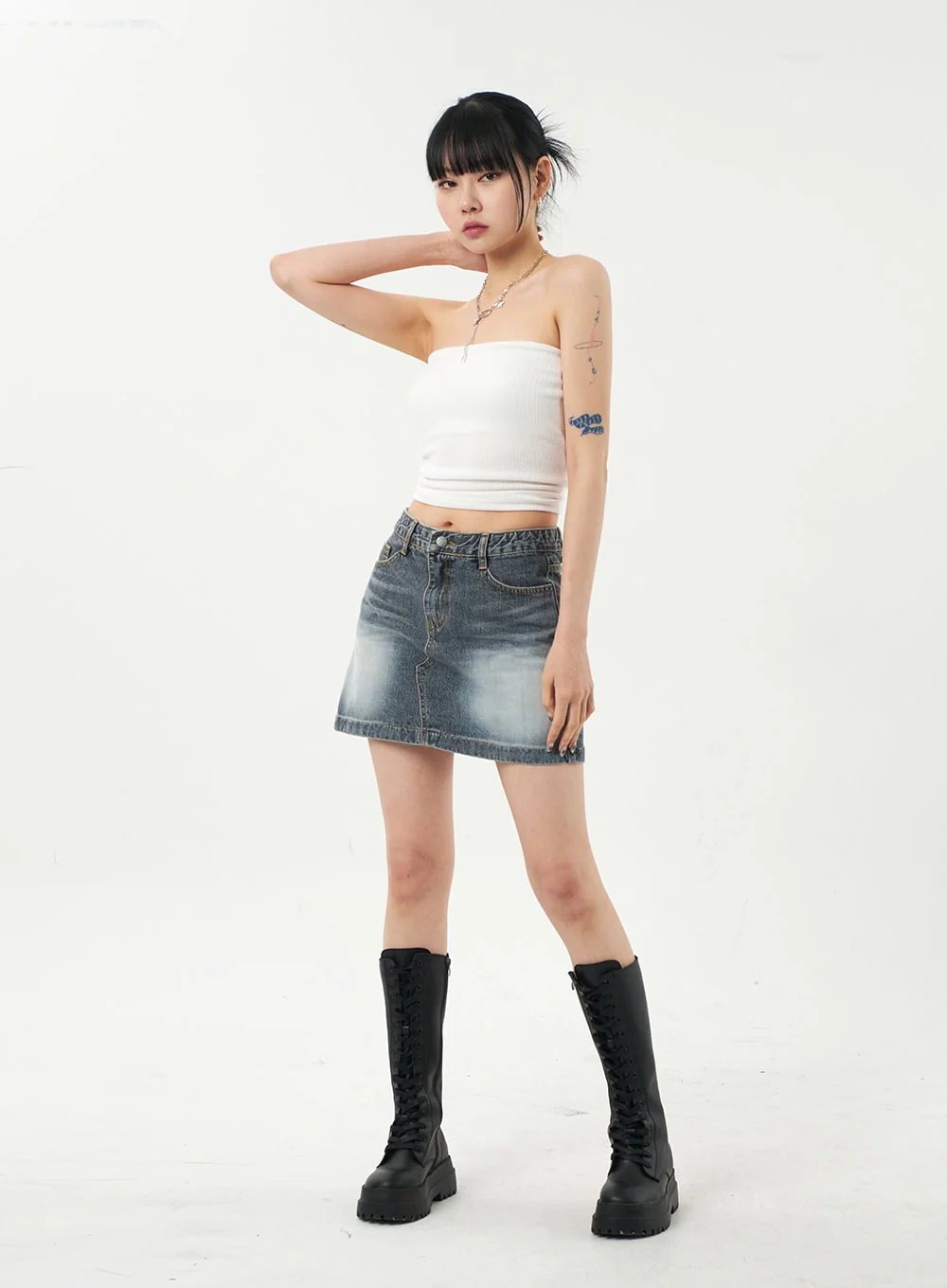 Ribbed Knit Tube Top CA327 - Image 12