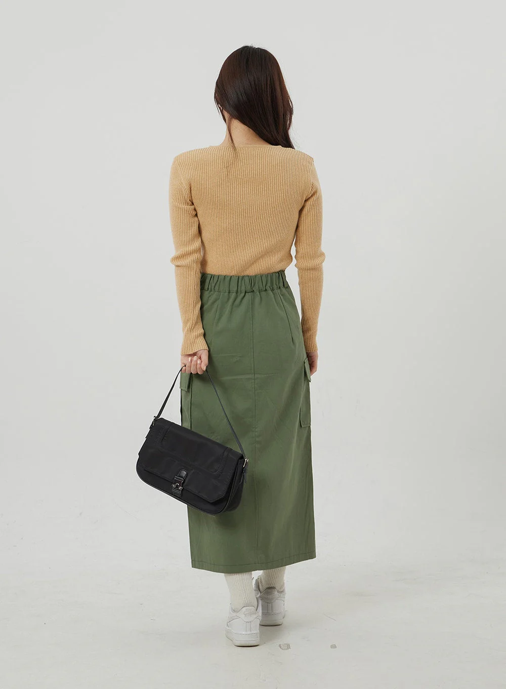 Ribbed Knit V-Neck Top OJ325 - Image 9