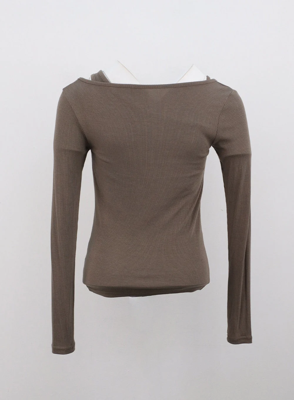 Ribbed Layered Cami and Long Sleeve Top CG316 - Image 14