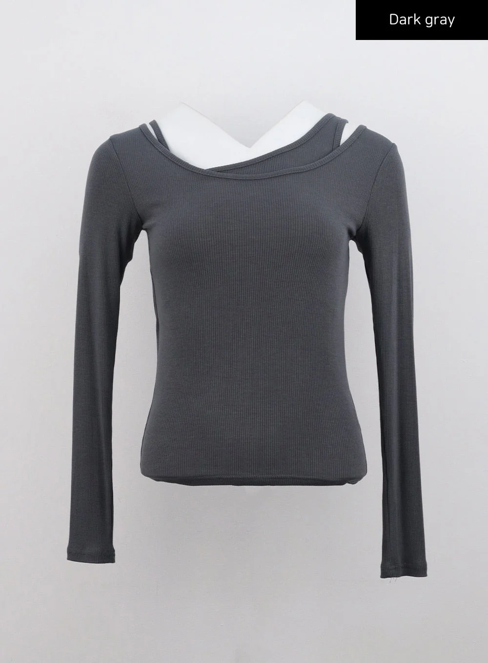 Ribbed Layered Cami and Long Sleeve Top CG316 - Image 15