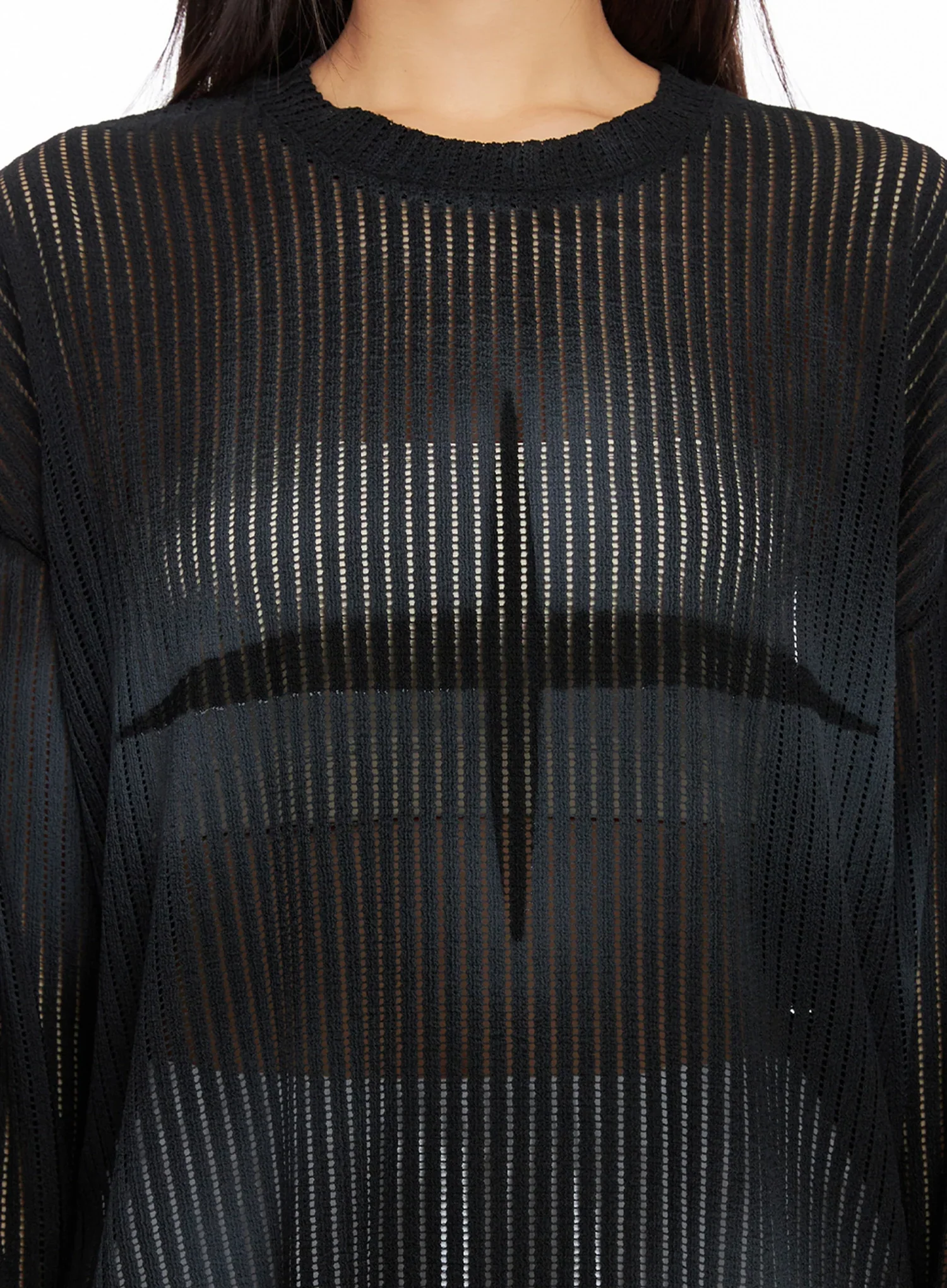Ribbed Lightweight Long Sleeve Tee IG528 - Image 2