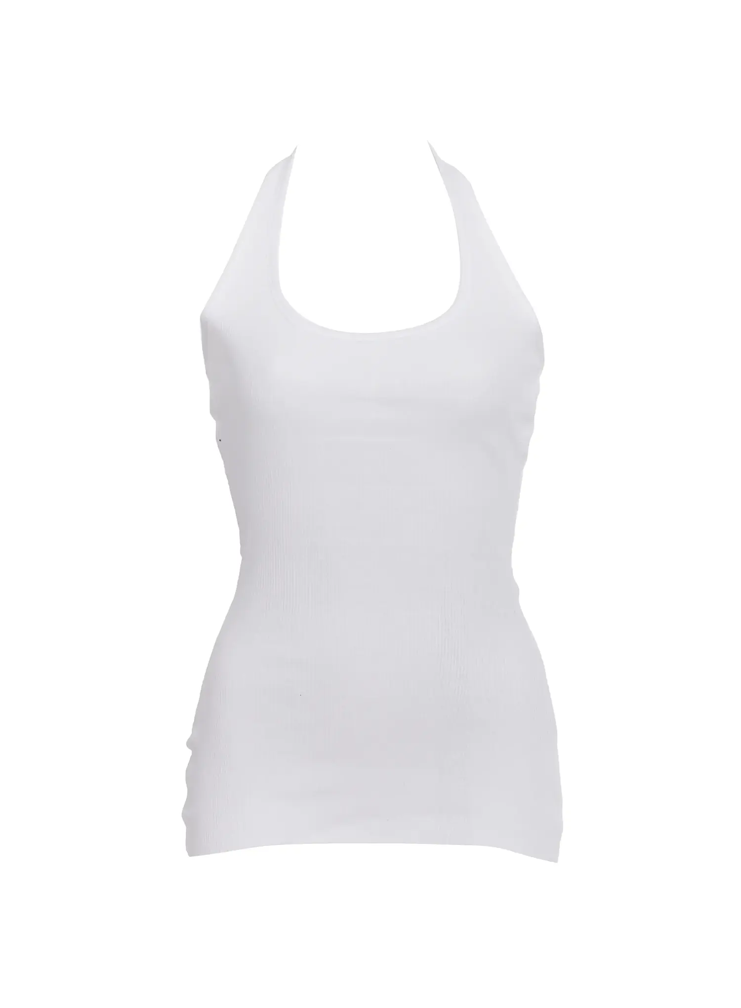 Ribbed Long Halter Tank IC503 - Image 3