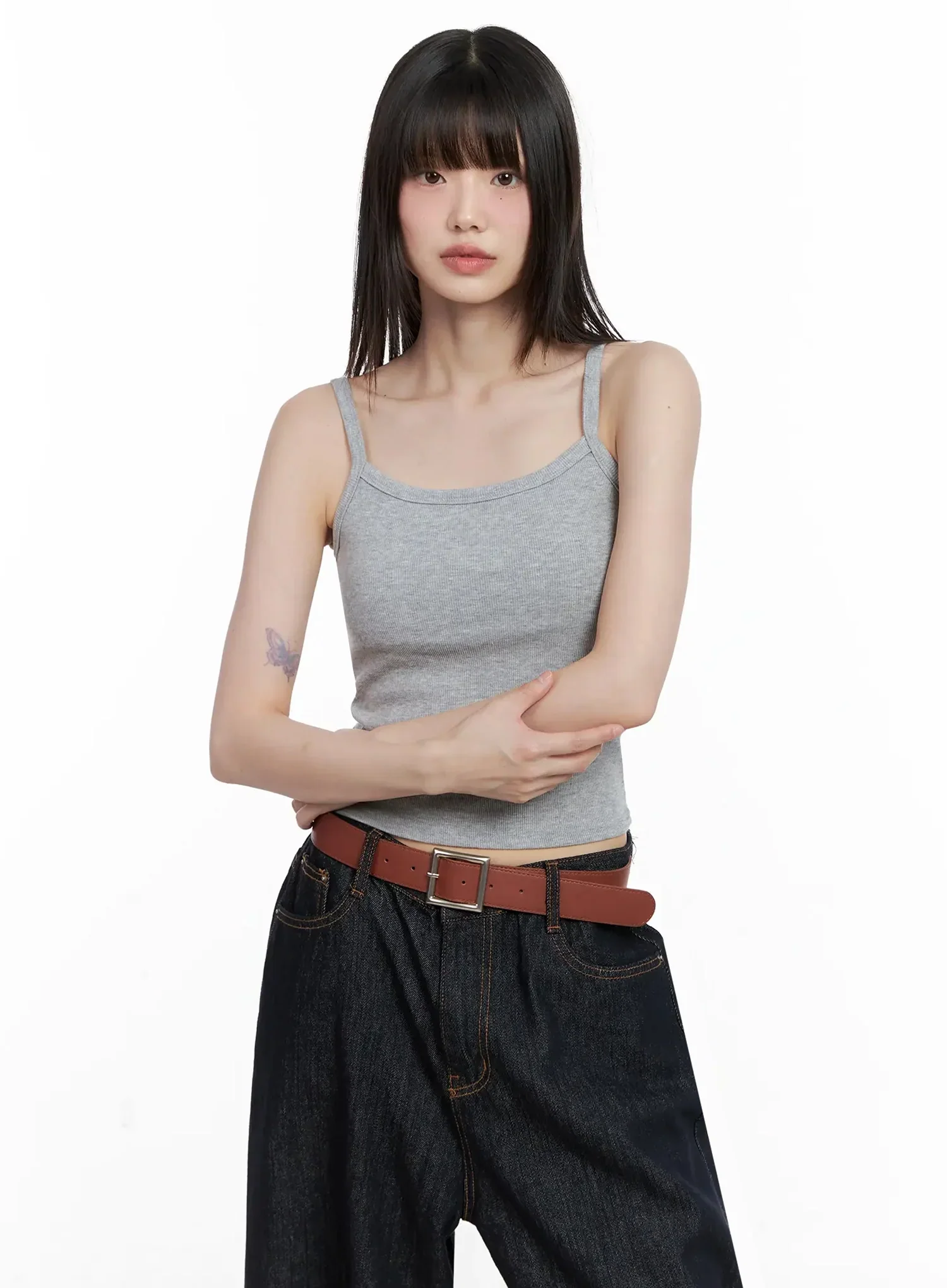 Ribbed Sleeveless Crop Top IL531 - Image 22