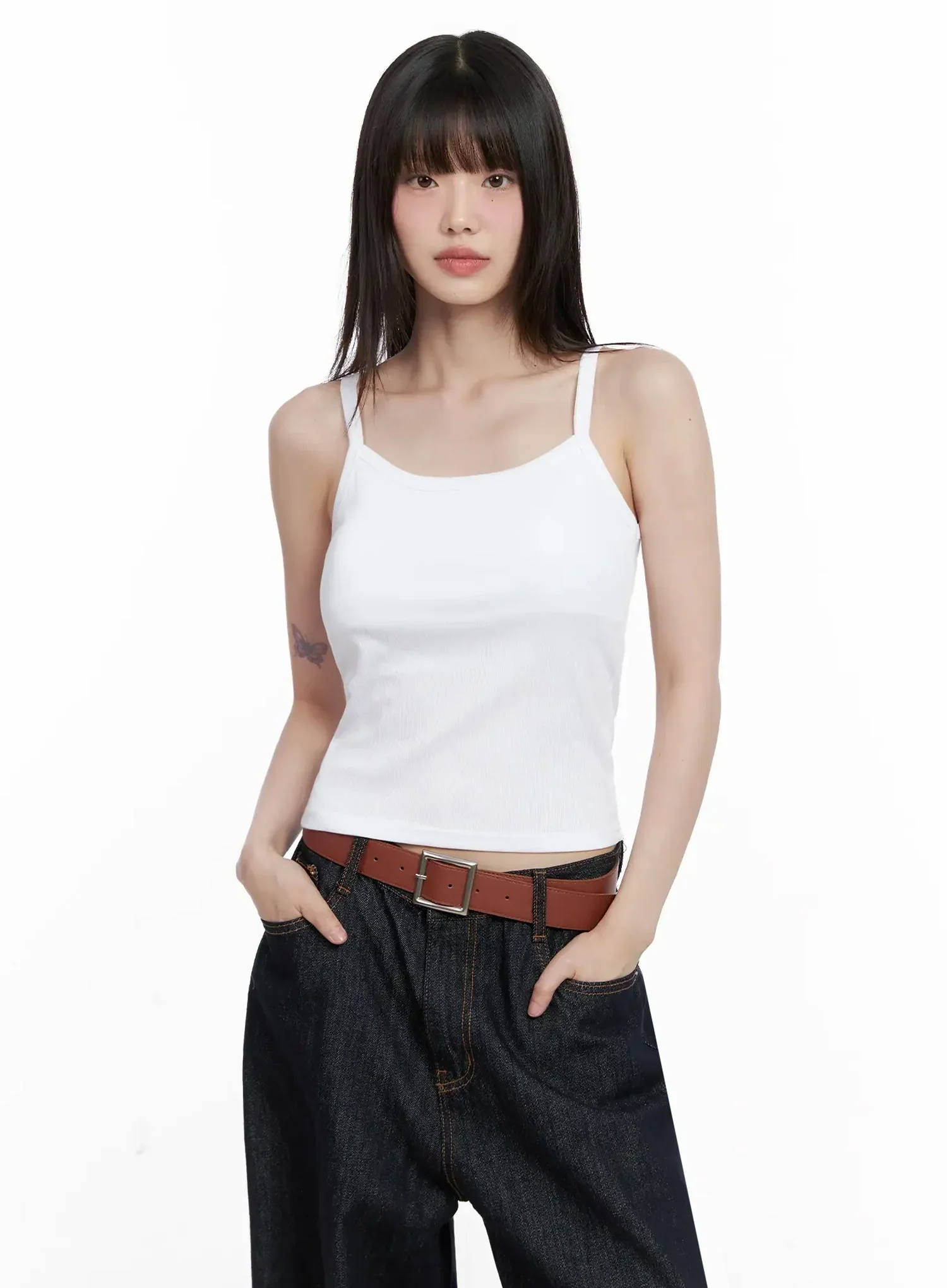 Ribbed Sleeveless Crop Top IL531 - Image 7
