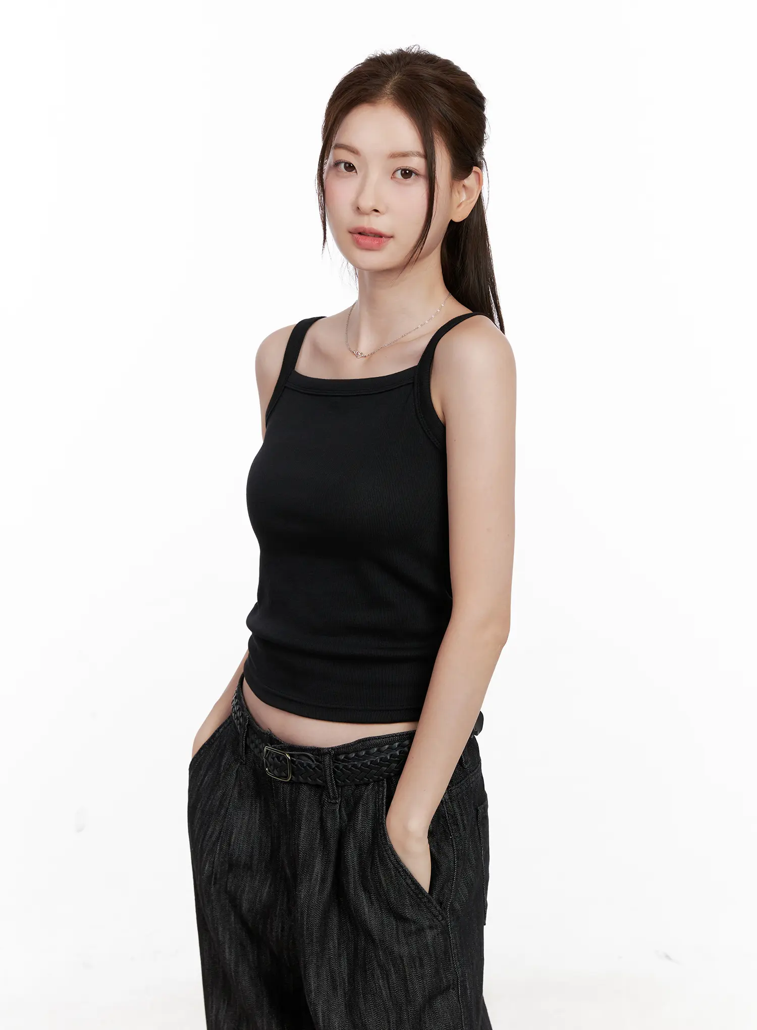 Ribbed Sleeveless Top CL523 - Image 9